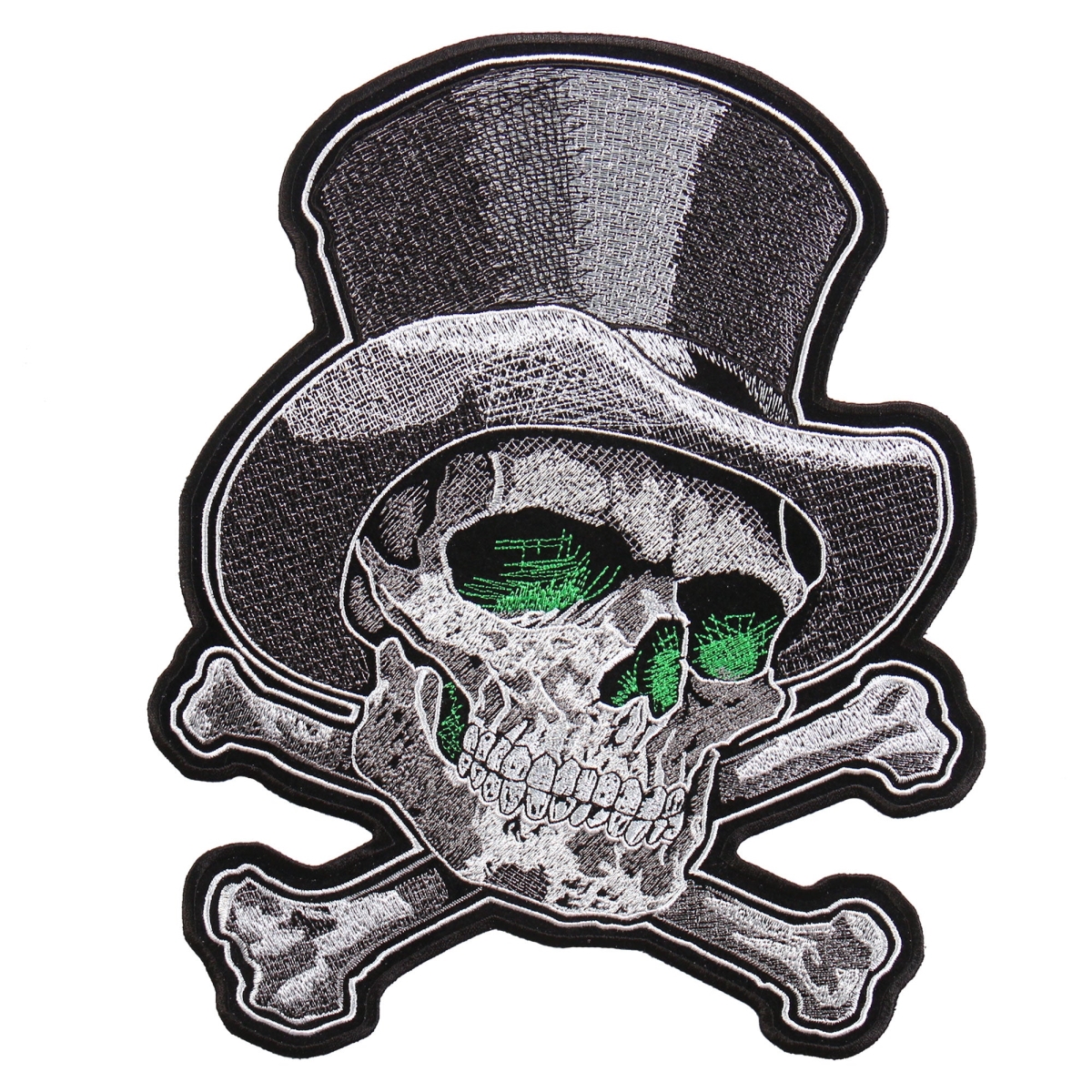 PPA9340 3 x 4 in. Top Hat Cross Bones Patch - Multi Color