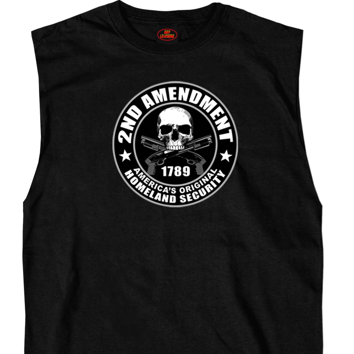 GMT3207 Mens Shooter 2nd Amendment Sleeveless Shirt - Black - Medium