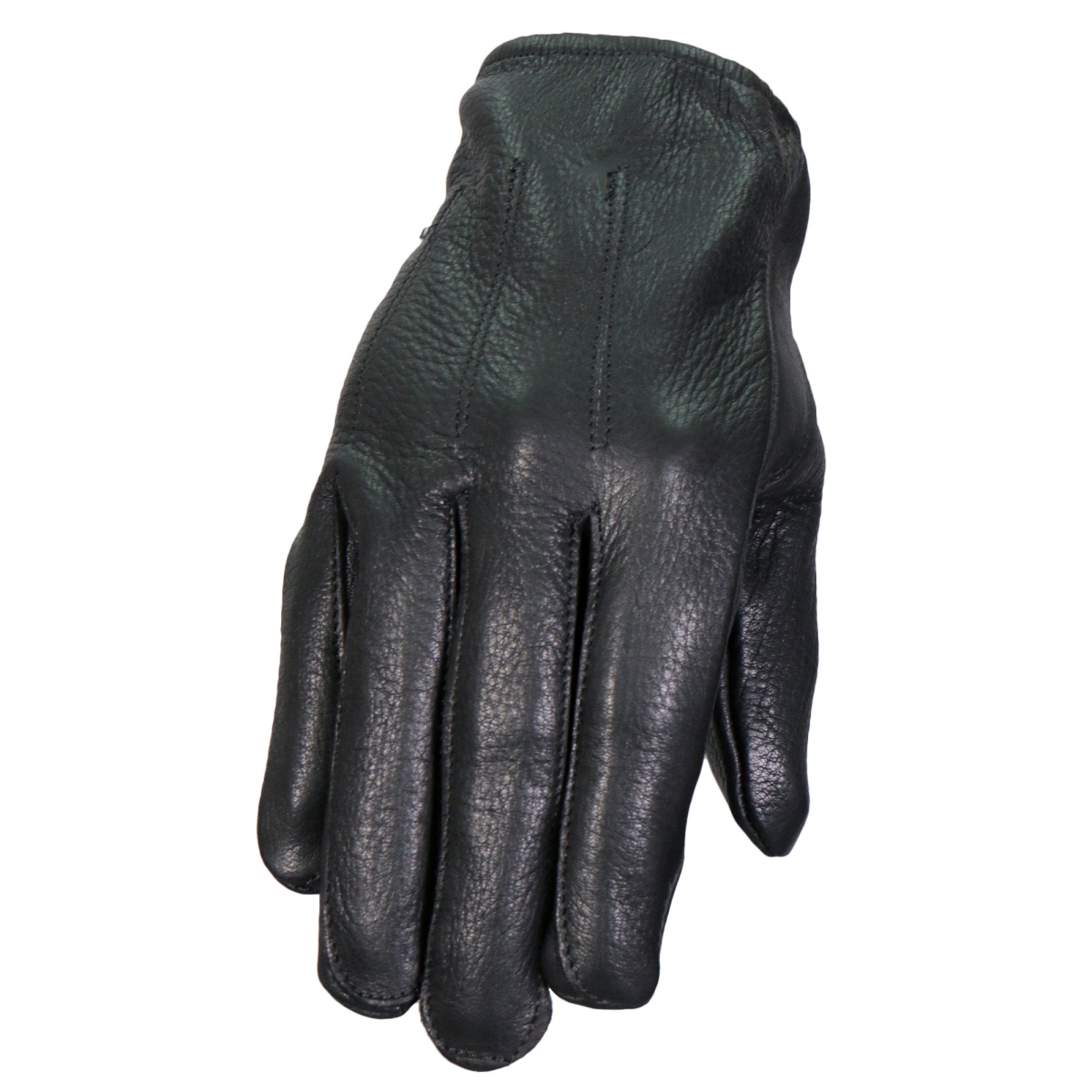 GVD1014 Unlined Deerskin Driving Leather Gloves - Black - Small