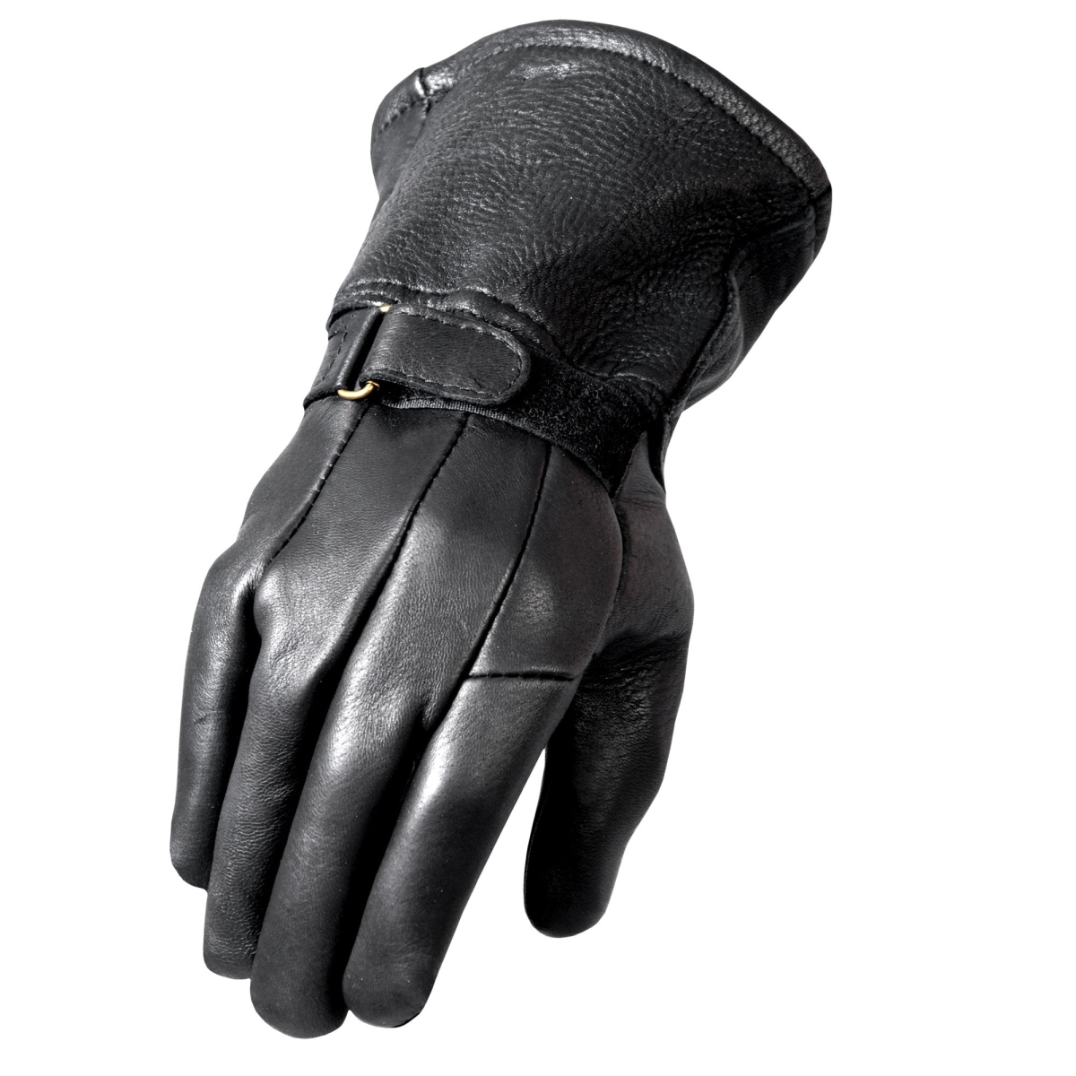 GVD1003 Classic Deerskin Thinsulate Lining Gauntlet Glove - Black - Extra Small