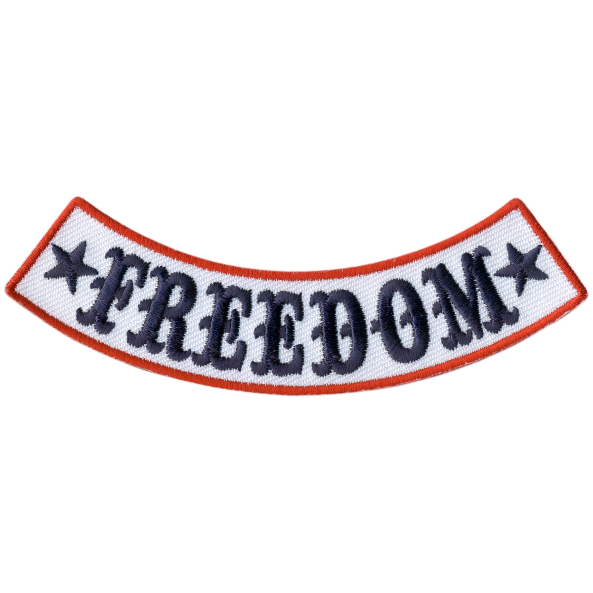 PPM5134 4 x 1 in. Freedom Bottom Rocker Patch - Multi Color