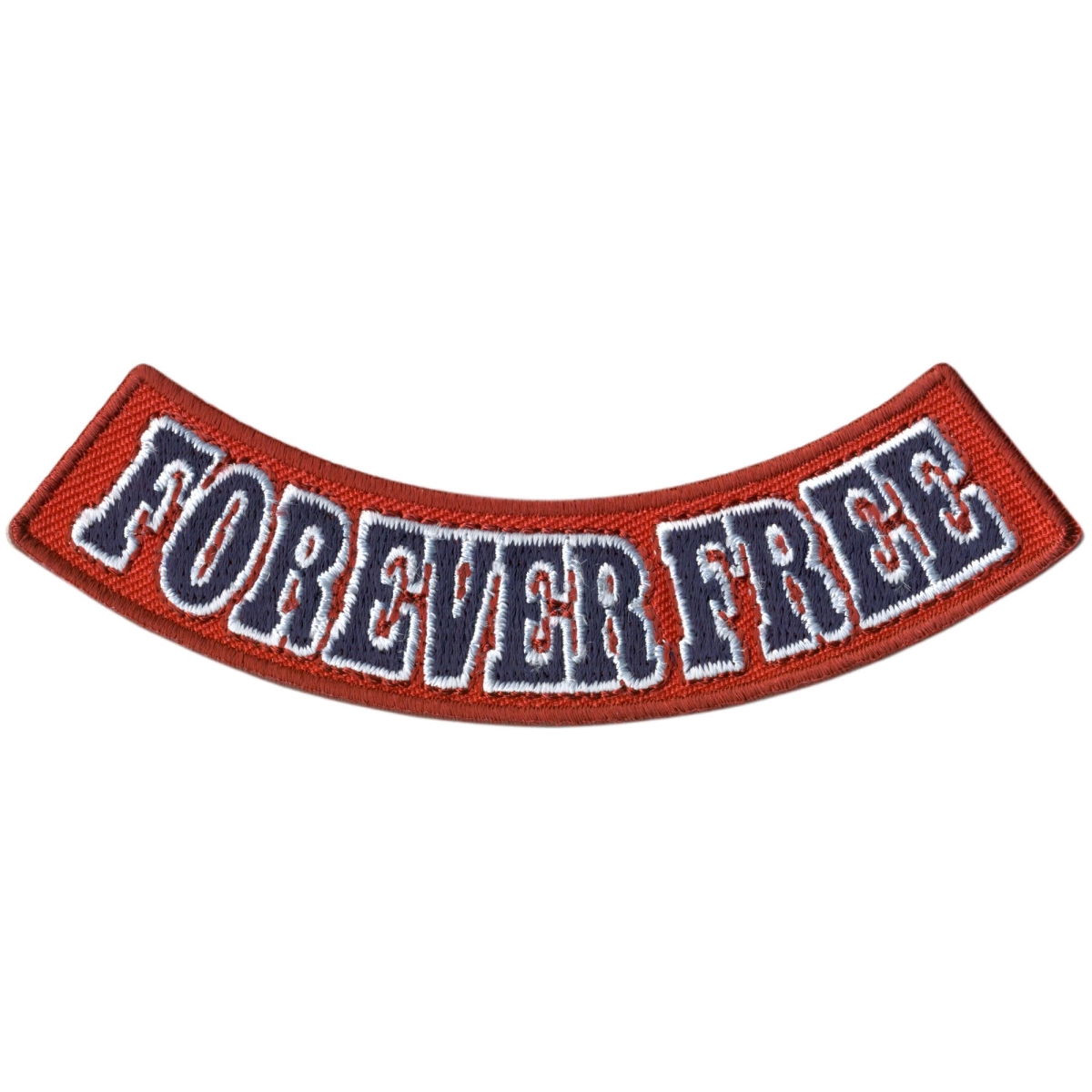 PPM5190 4 x 1 in. Forever Free Bottom Rocker Patch - Multi Color
