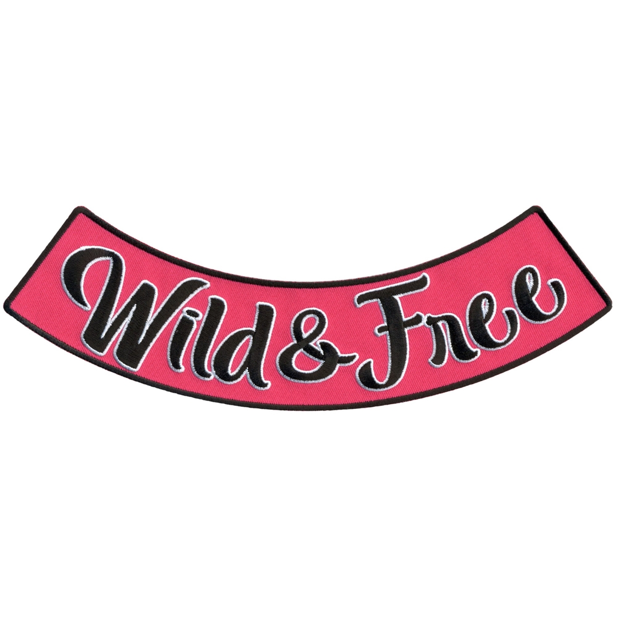 PPM5211 10 x 2 in. Wild & Free Bottom Rocker Patch - Multi Color