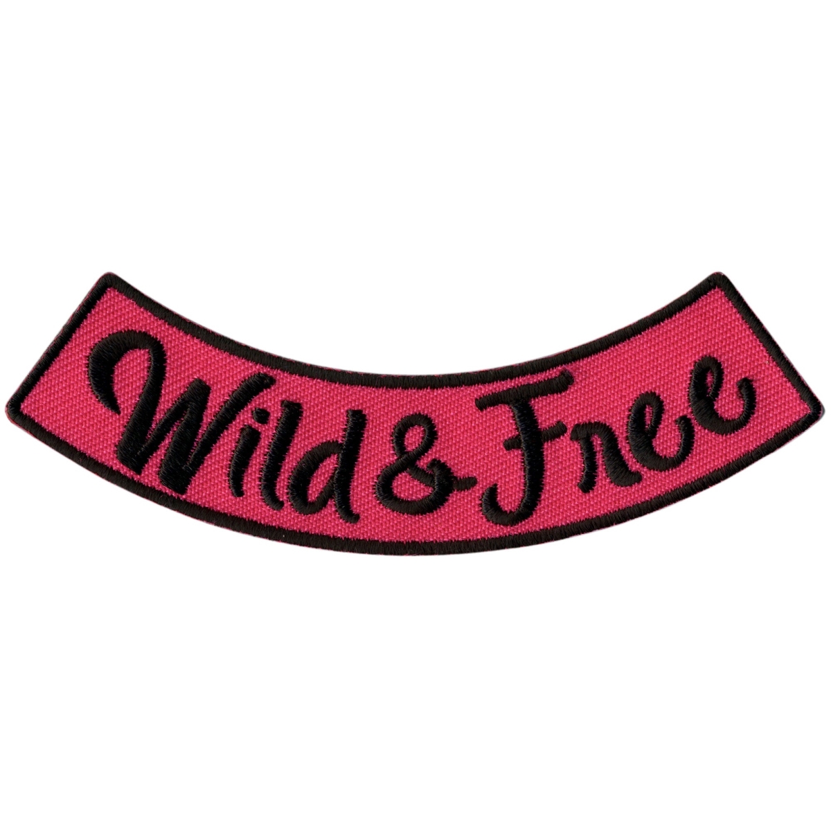 PPM5212 4 x 1 in. Wild & Free Bottom Rocker Patch - Multi Color