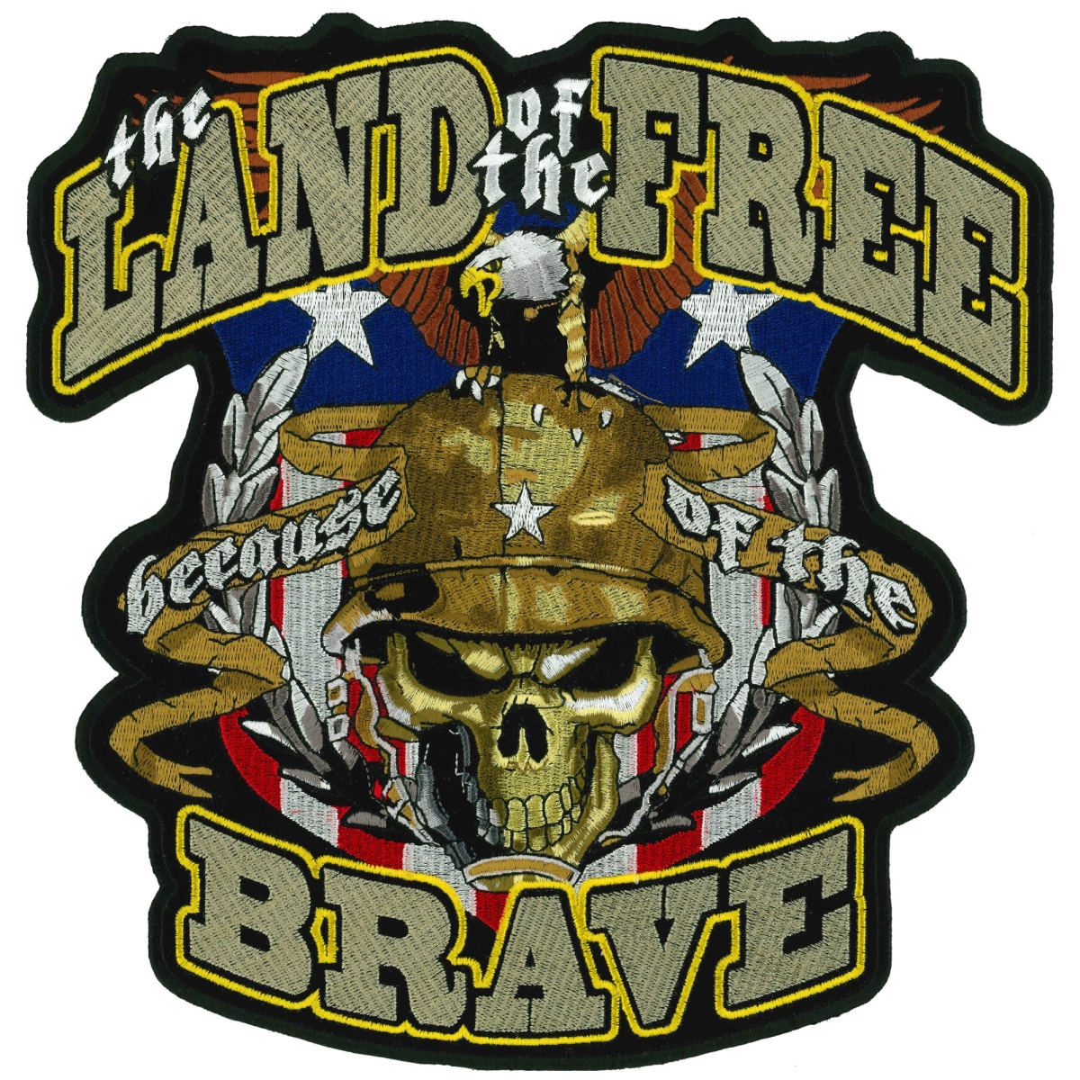 PPA5577 10 x 10 in. The Brave Patch - Multi Color
