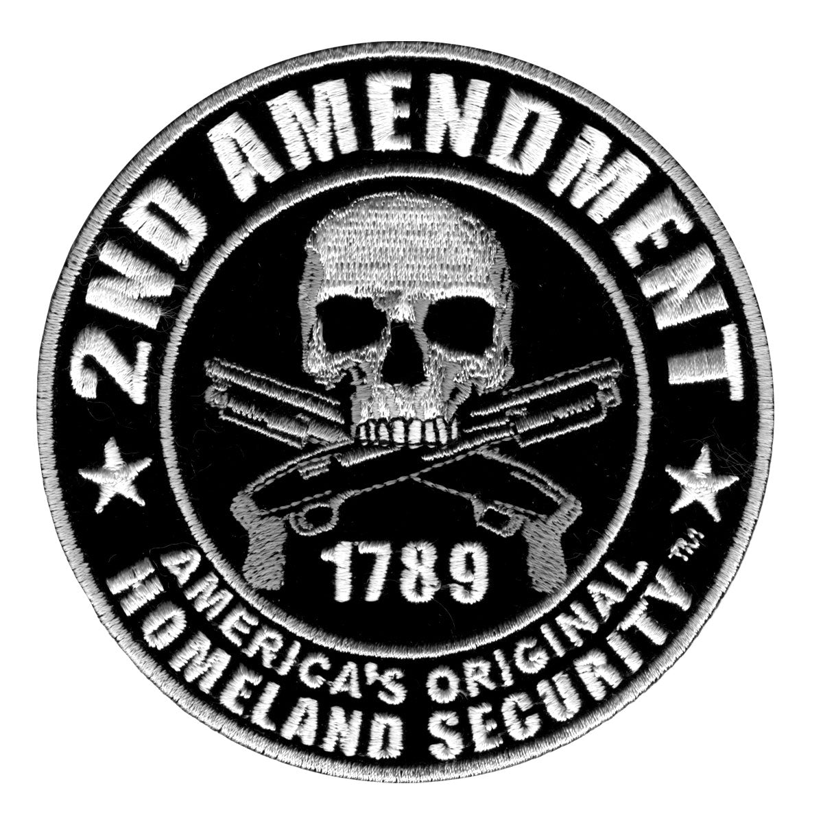 PPA5957 9 x 9 in. 2nd Amendment Americas Original Homeland Security Embroidered Patch