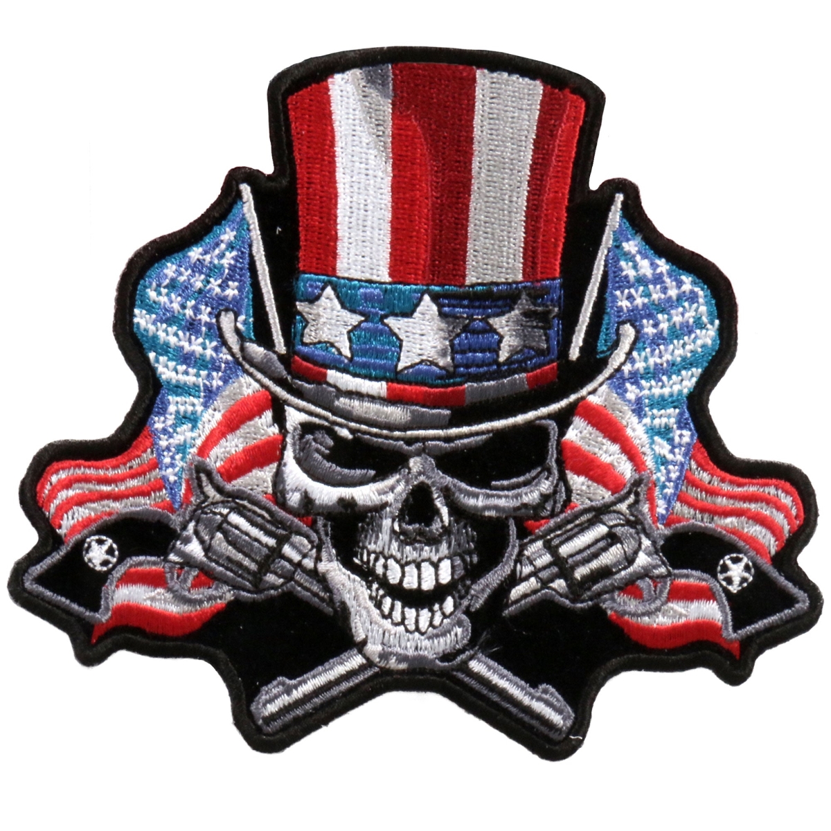 PPA6310 5 x 4 in. Angrier Uncle Sam Patch - Multi Color