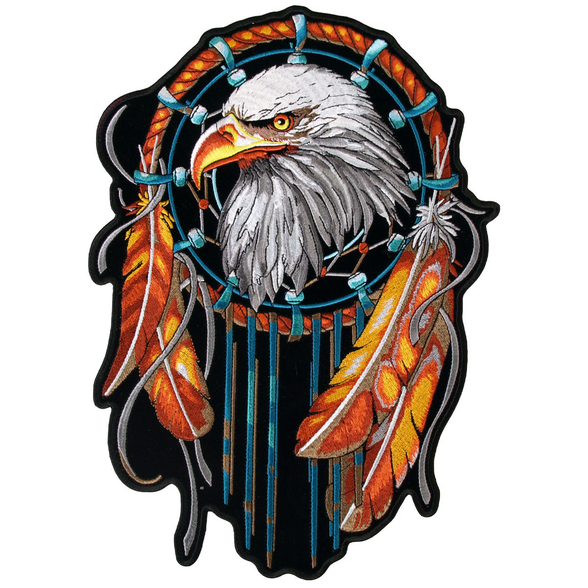 PPA6834 4 x 6 in. Eagle Dream Catcher Patch - Multi Color