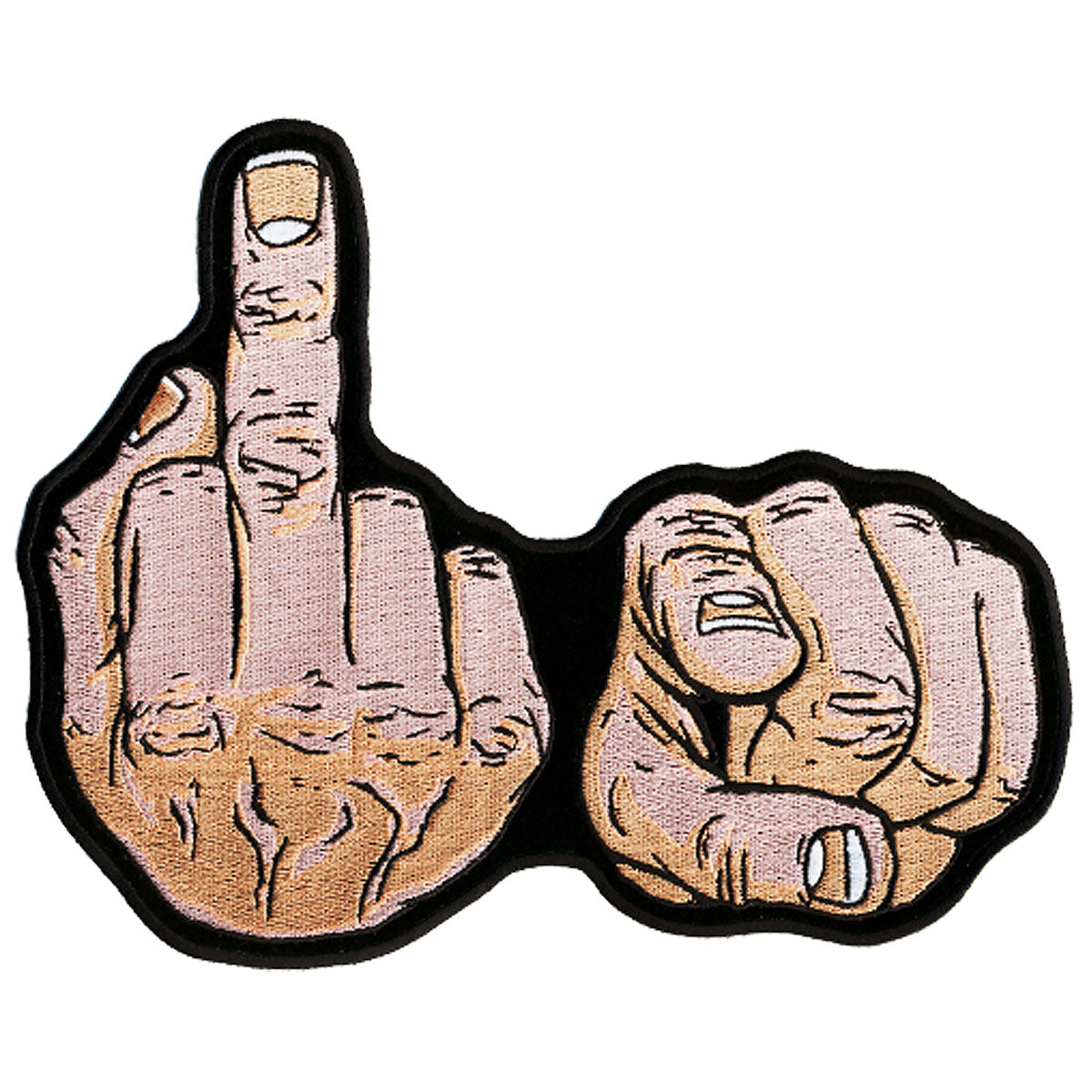 Picture of Hot Leathers PPA4078 11 x 11 in. F.U. Hands Patch - Multi Color