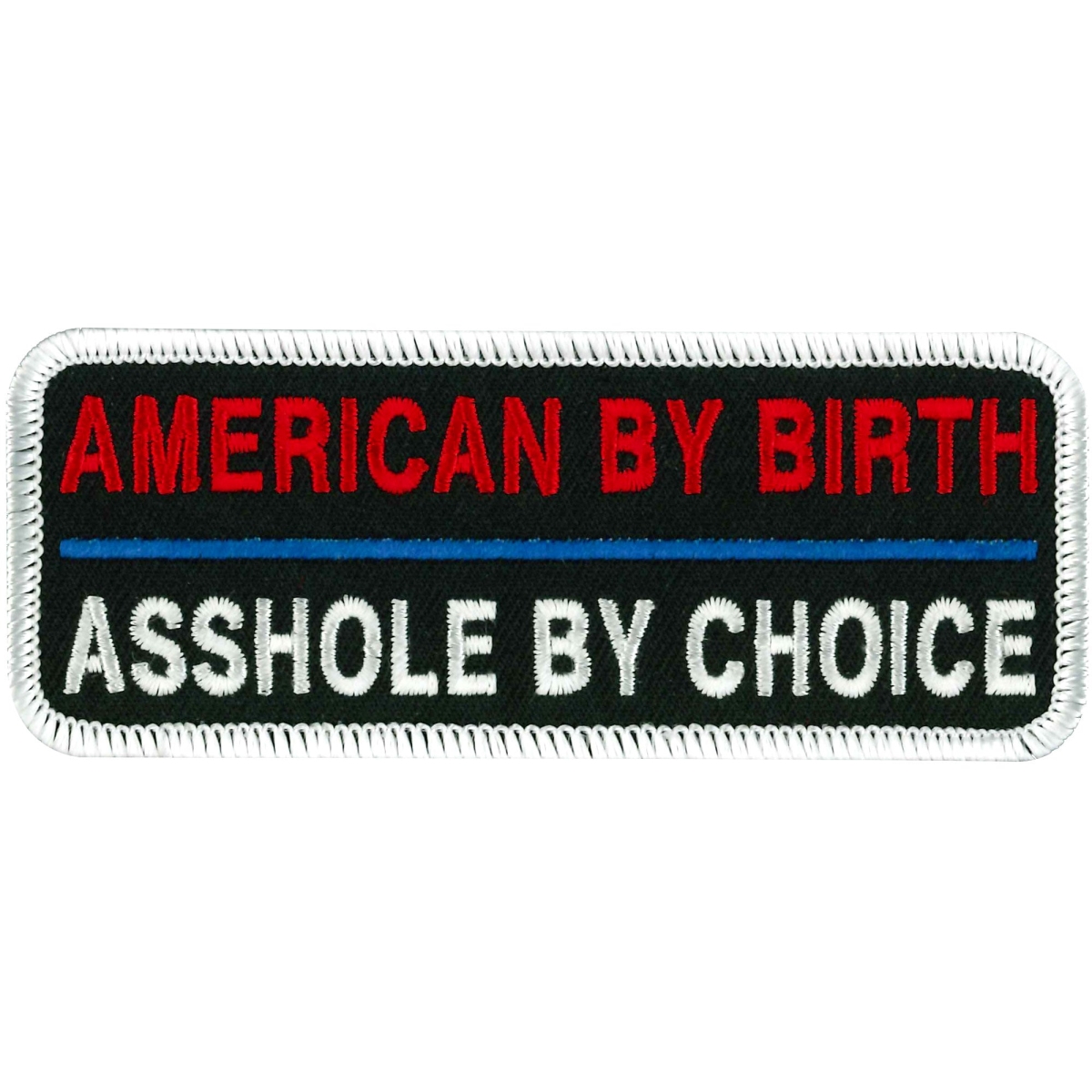 PPL9154 4 x 2 in. Asshole by Choice Patch - Multi Color