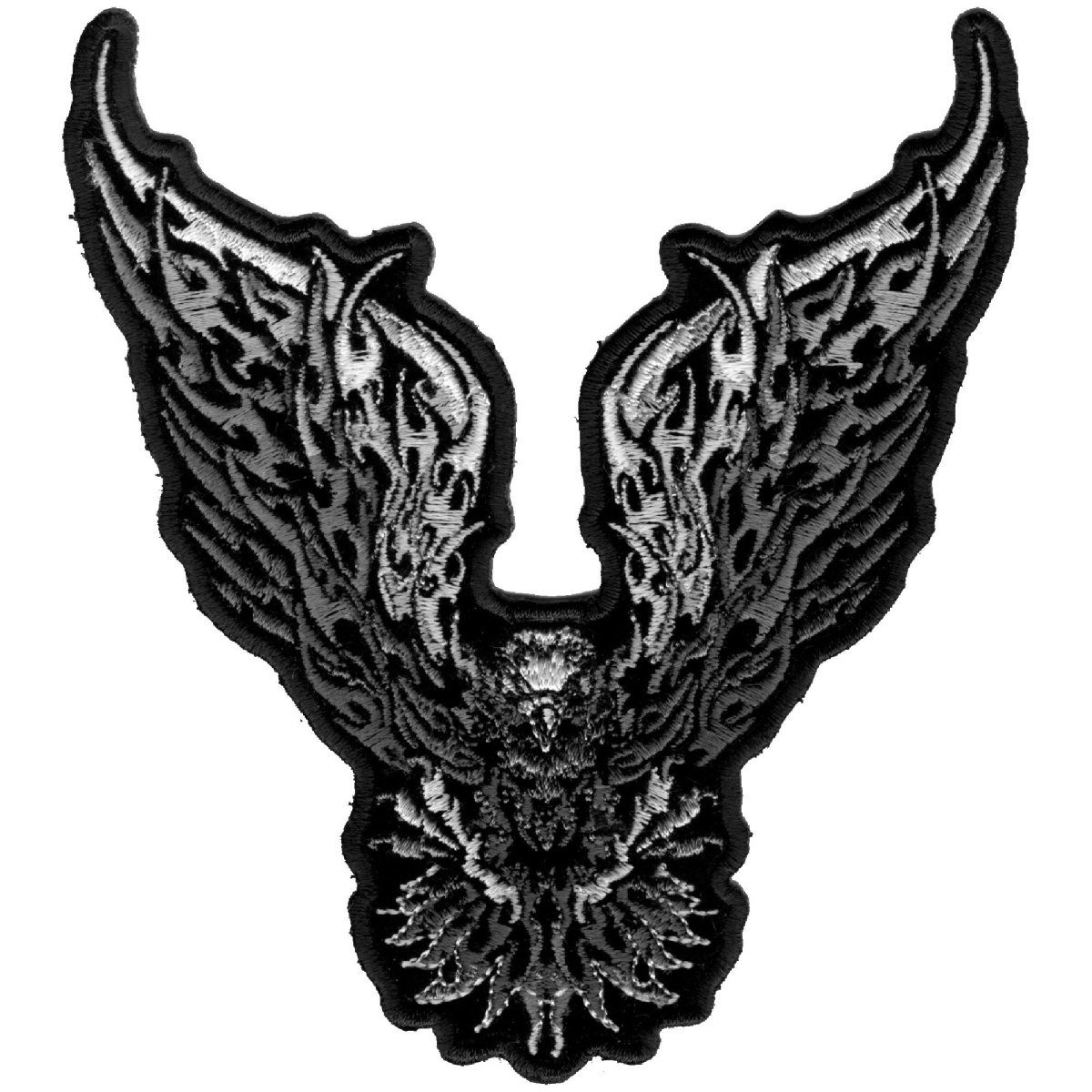 PPA5170 5 x 5 in. Tribal Eagle Patch - Black & White