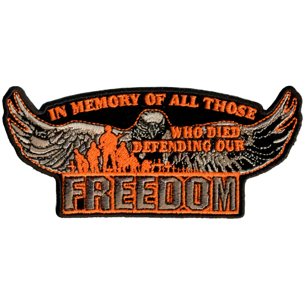 PPA5540 5 x 2 in. Defending Our Freedom Patch - Multi Color
