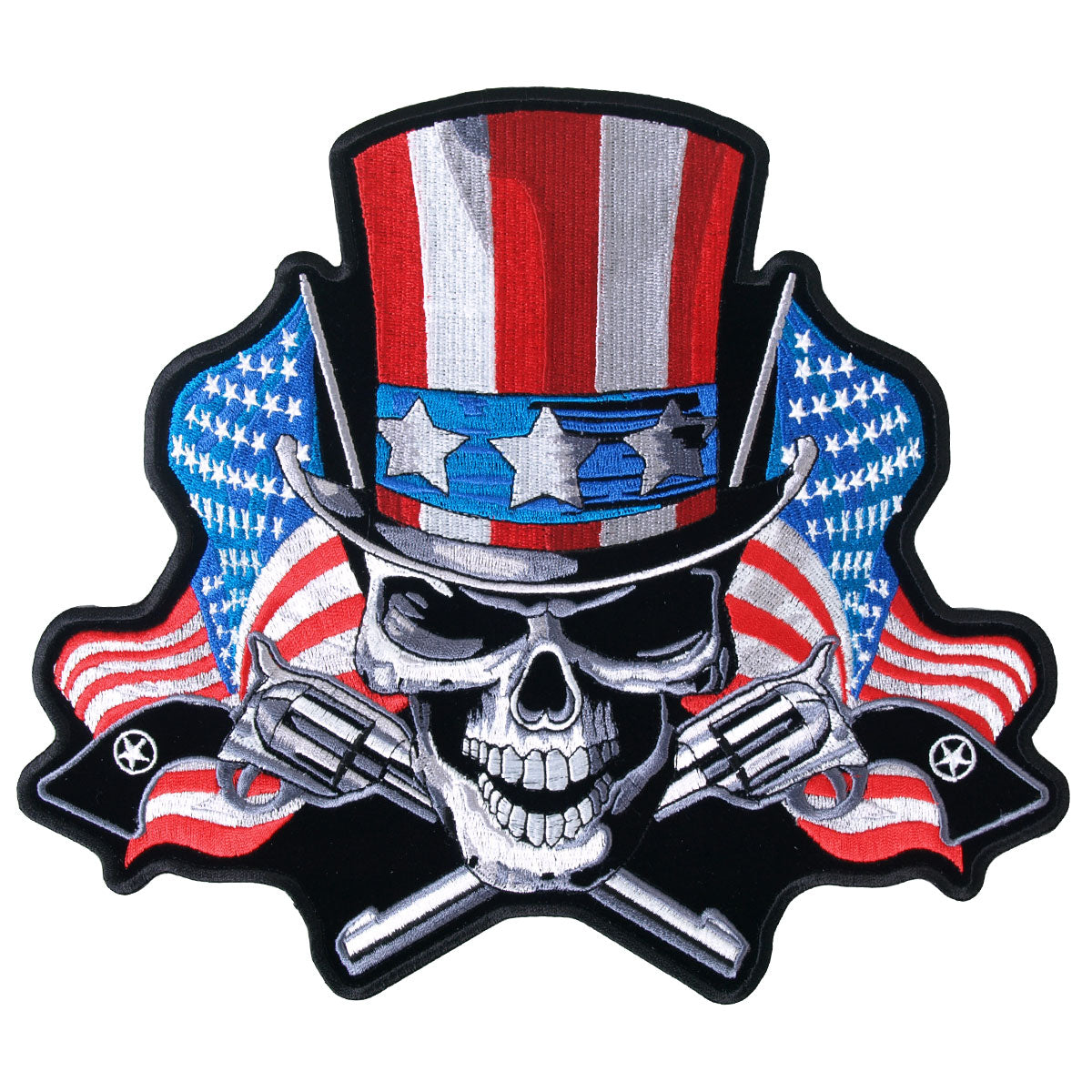 PPA6317 10 x 9 in. Angrier Uncle Sam Patch - Multi Color