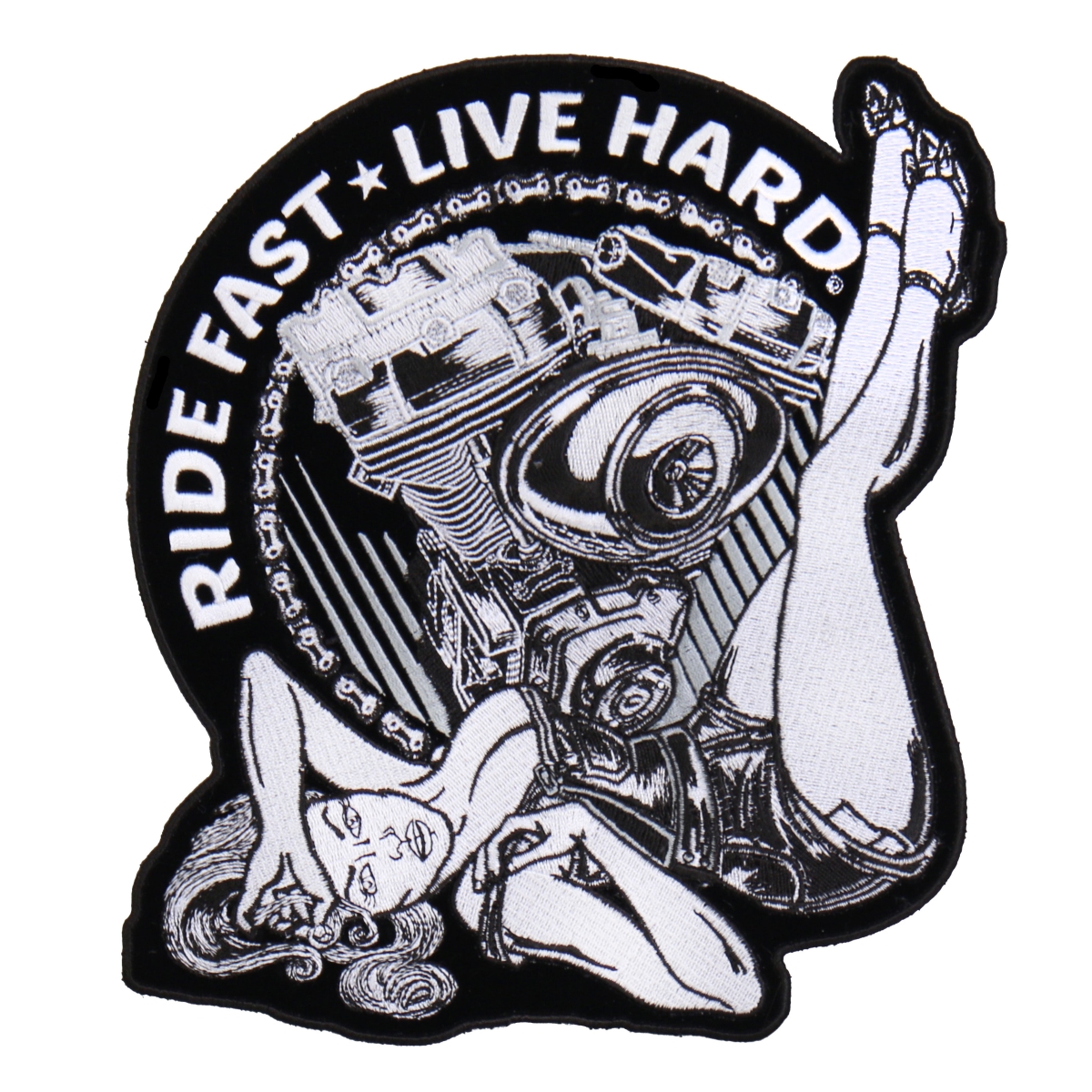 PPA7593 4.5 x 4 in. Motor Pin Up Patch - Multi Color