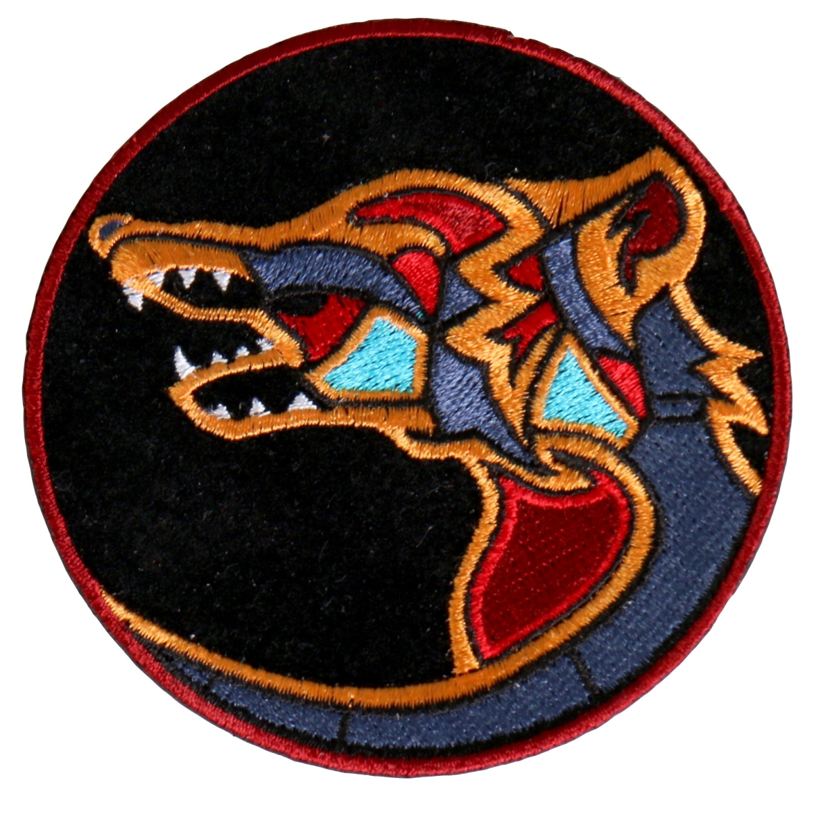 PPA8920 4 x 4 in. Native Wolf Patch - Multi Color