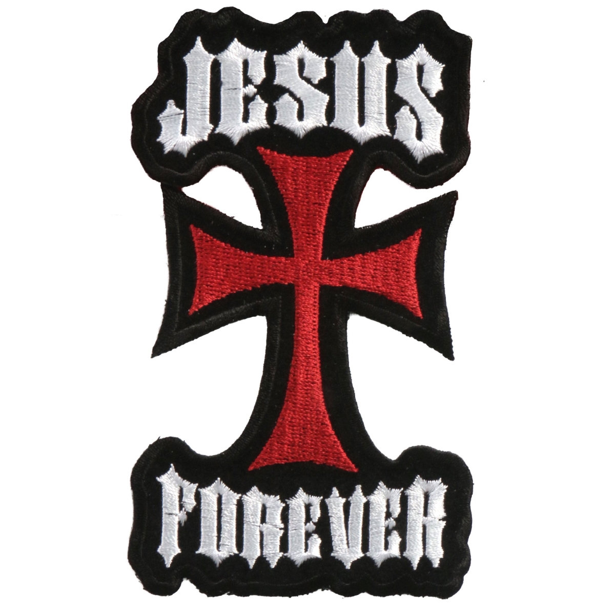 Picture of Hot Leathers PPA1703 3 x 5 in. Jesus Forever Patch - Multi Color