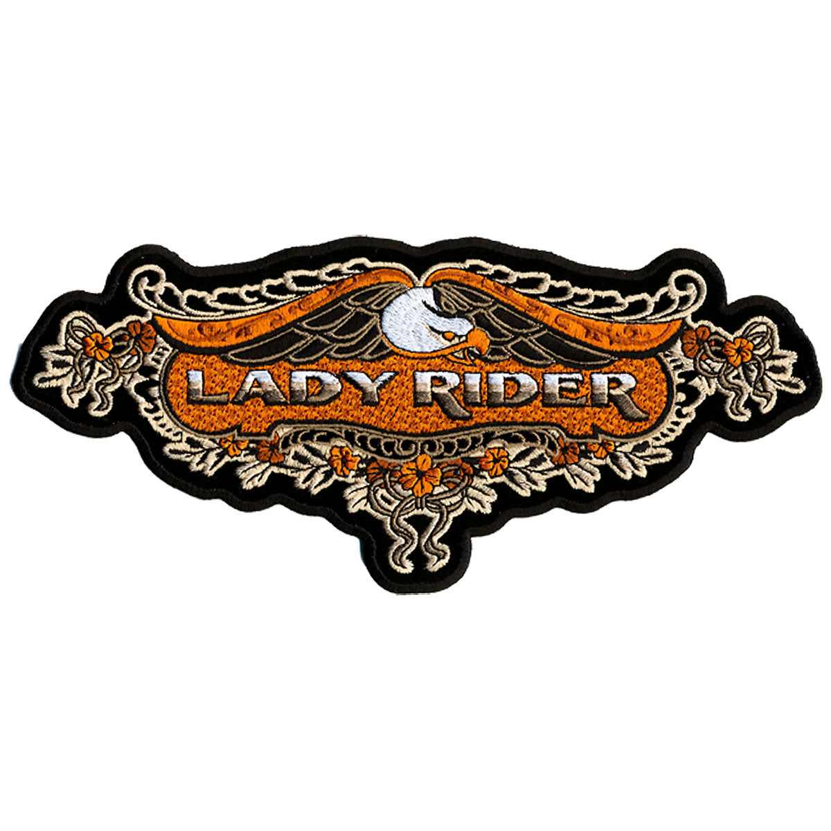 Picture of Hot Leathers PPA3980 5 x 2 in. Lace Eagle Lady Rider Patch - Multi Color