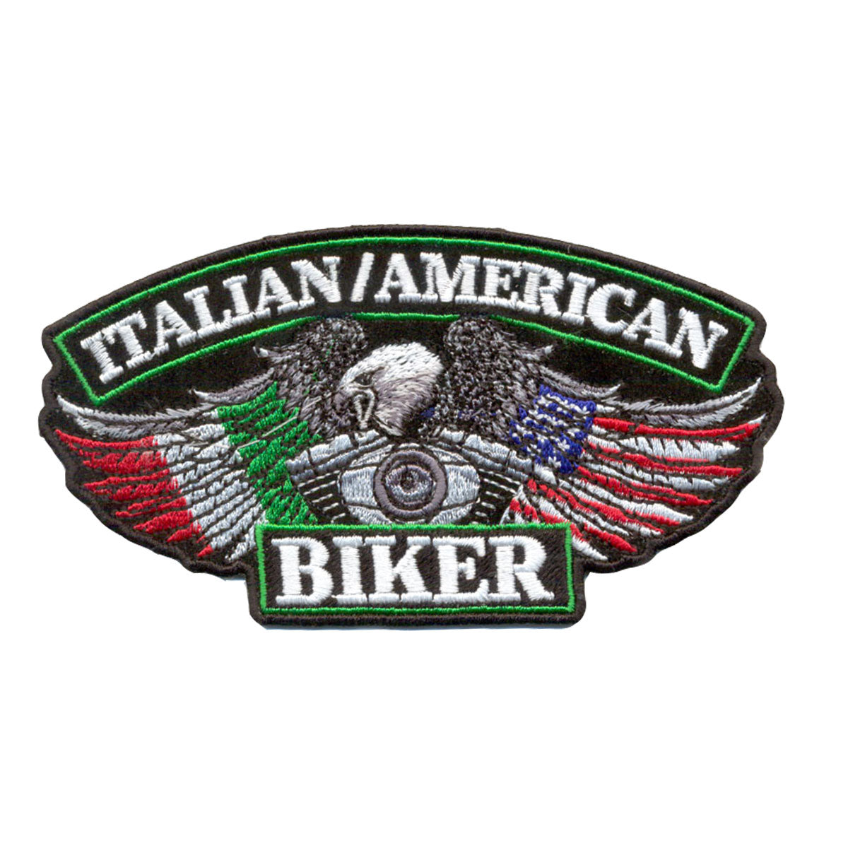 PPA5890 5 x 3 in. Italian American Biker Patch