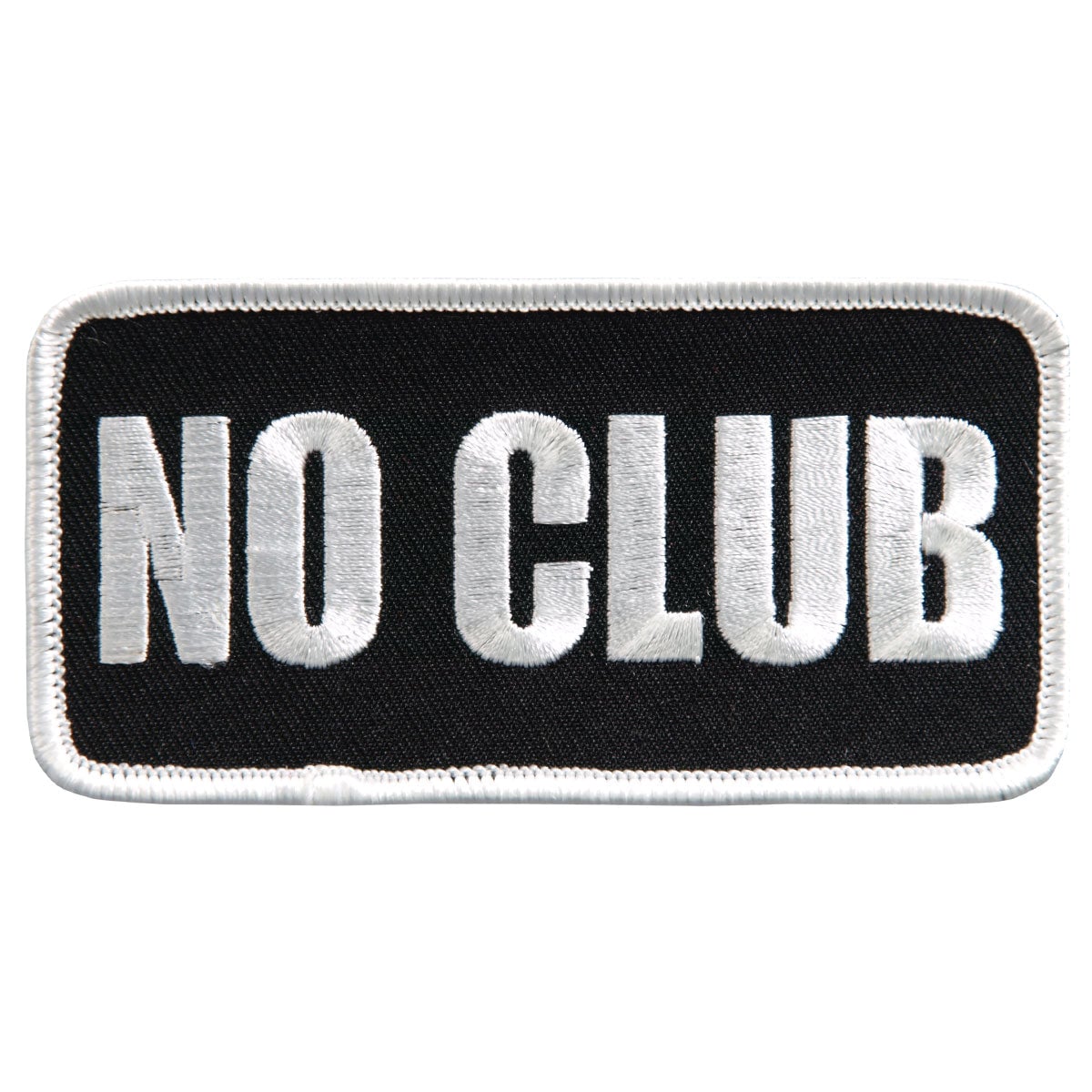 PPL9439 4 x 2 in. No Club Patch - Multi Color