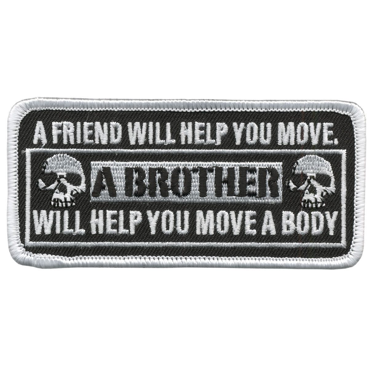 PPV1007 4 x 1.75 in. Move A Body Hook Back Patch - Multi Color