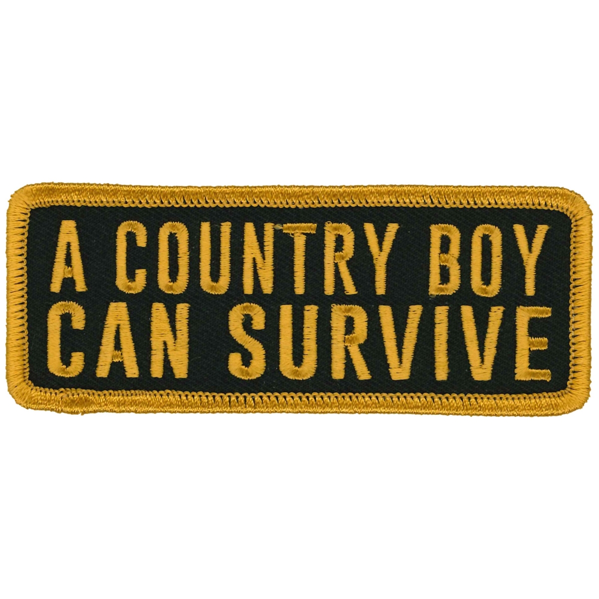 PPL9887 4 x 2 in. A Country Boy Can Survive Patch - Multi Color