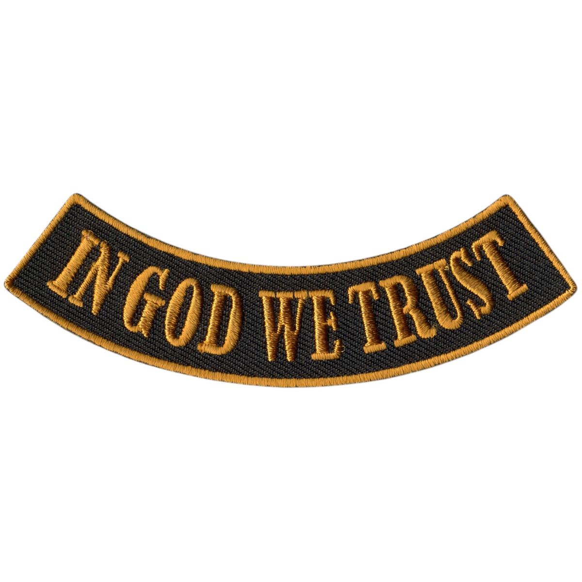 PPM5136 4 x 1 in. In God We Trust Bottom Rocker Patch - Multi Color