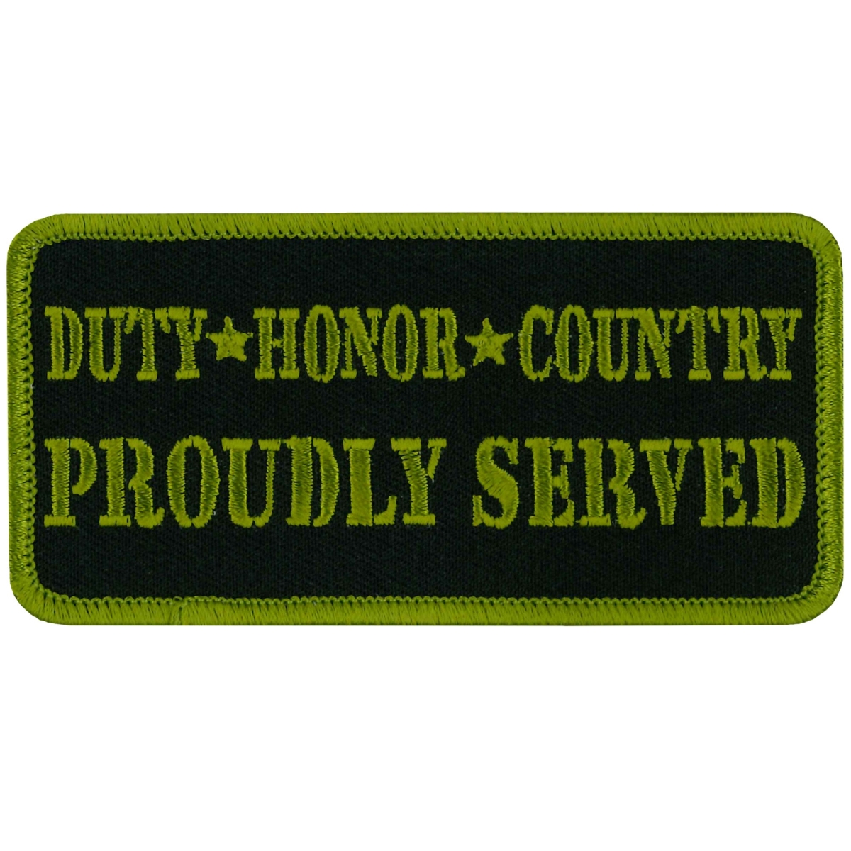 PPL9420 4 x 2 in. Duty Honor Country Patch - Multi Color