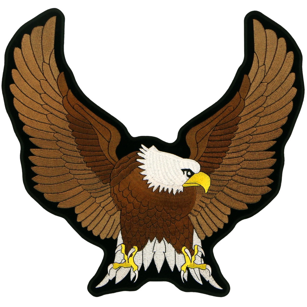 PPA1129 15 x 15 in. Up Wing Brown Eagle Patch - Multi Color