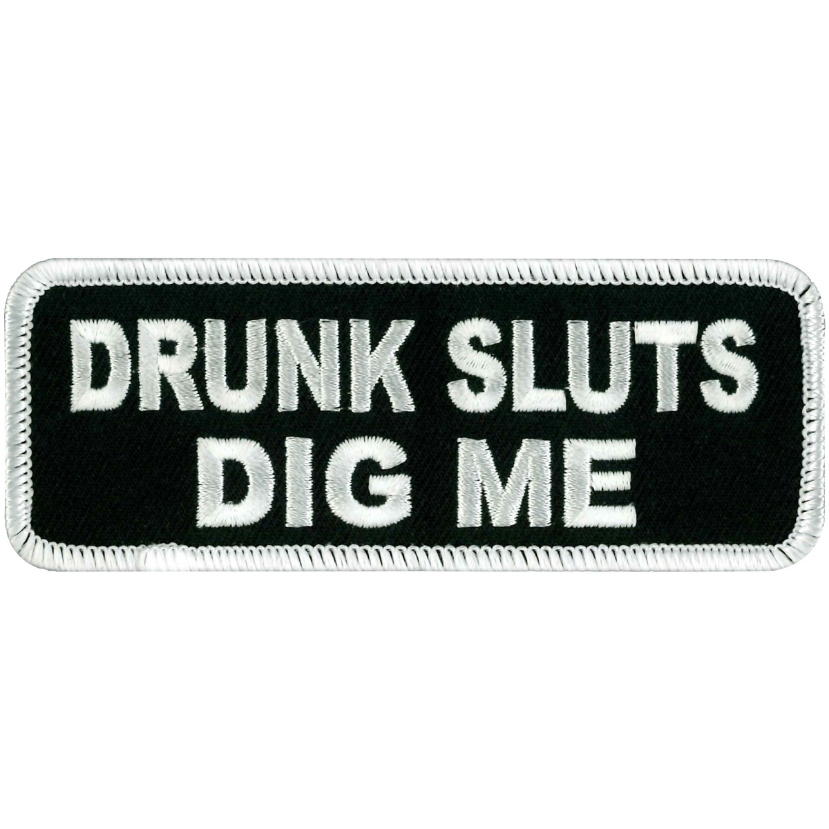 PPL9124 4 x 2 in. Dig Me Patch - Black & White