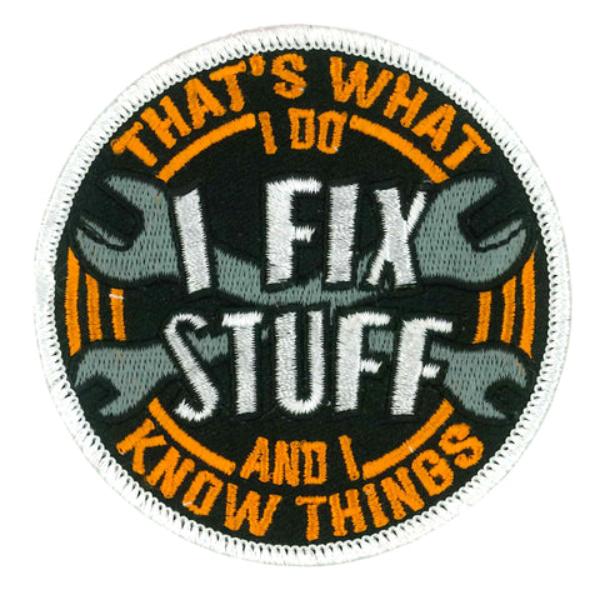 PPW1182 3 x 3 in. I Fix Stuff Patch - Multi Color