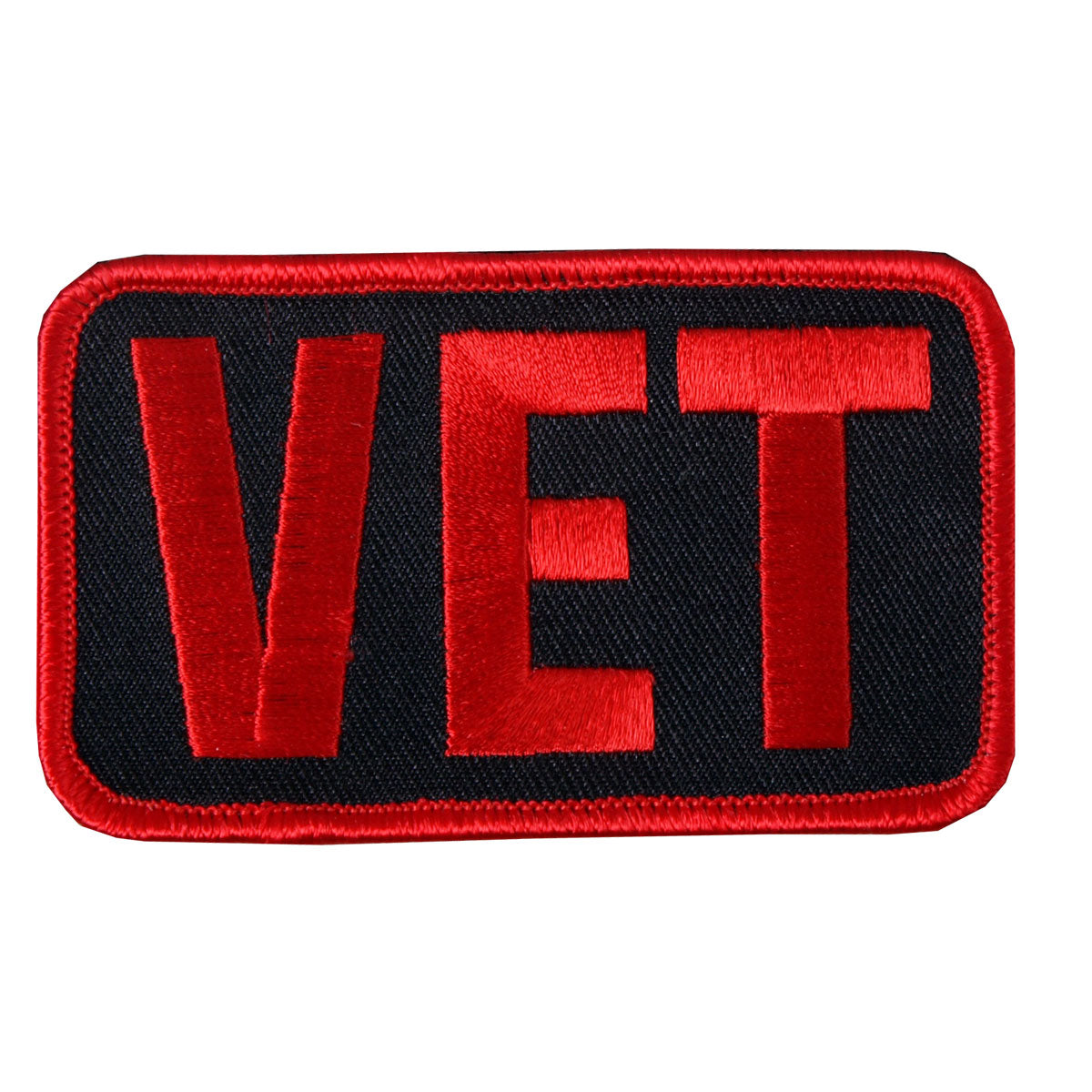 ppl9060 3 x 2 in. Vet Patch - Black & Red