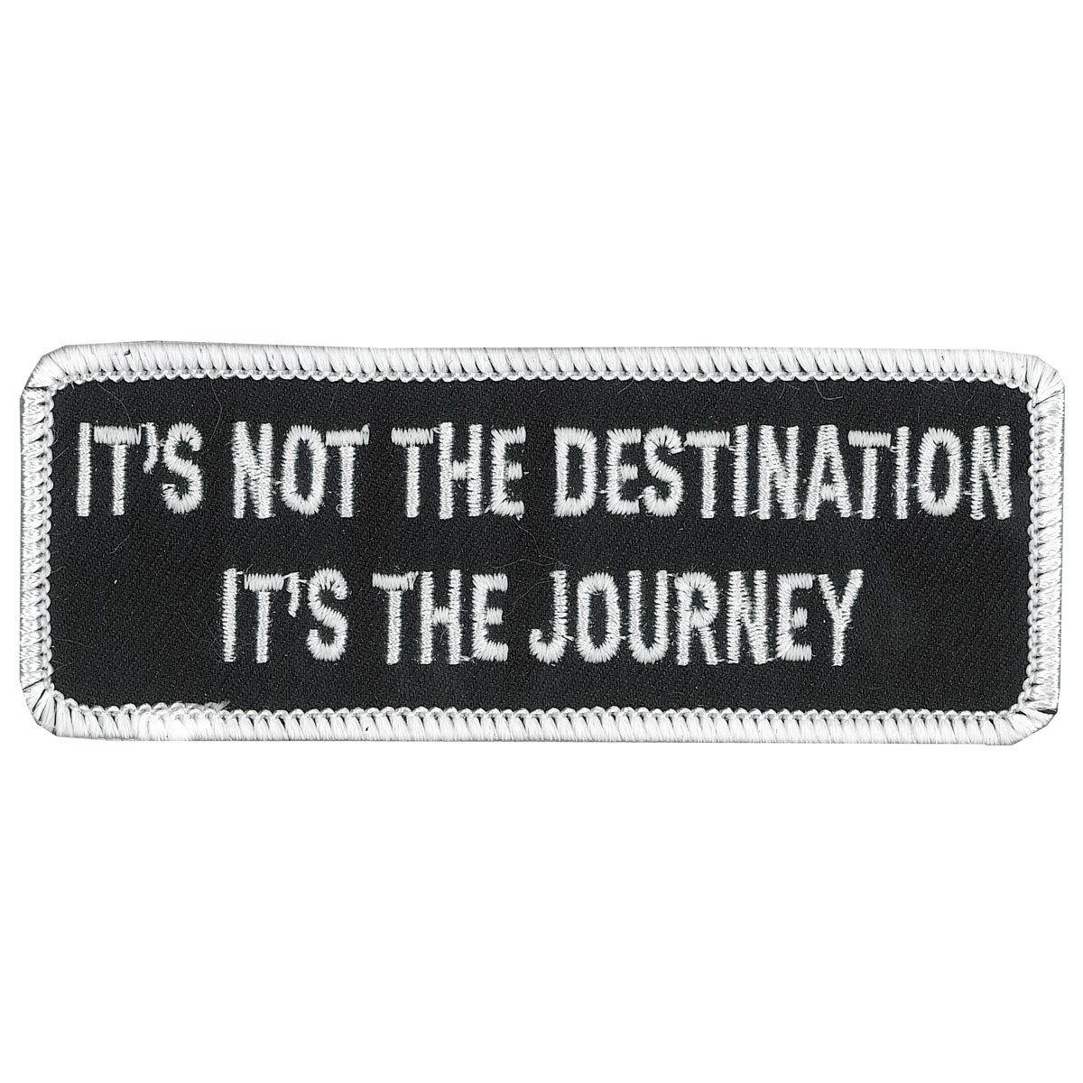 PPL9104 4 x 2 in. Not the Destination Patch - Black & White