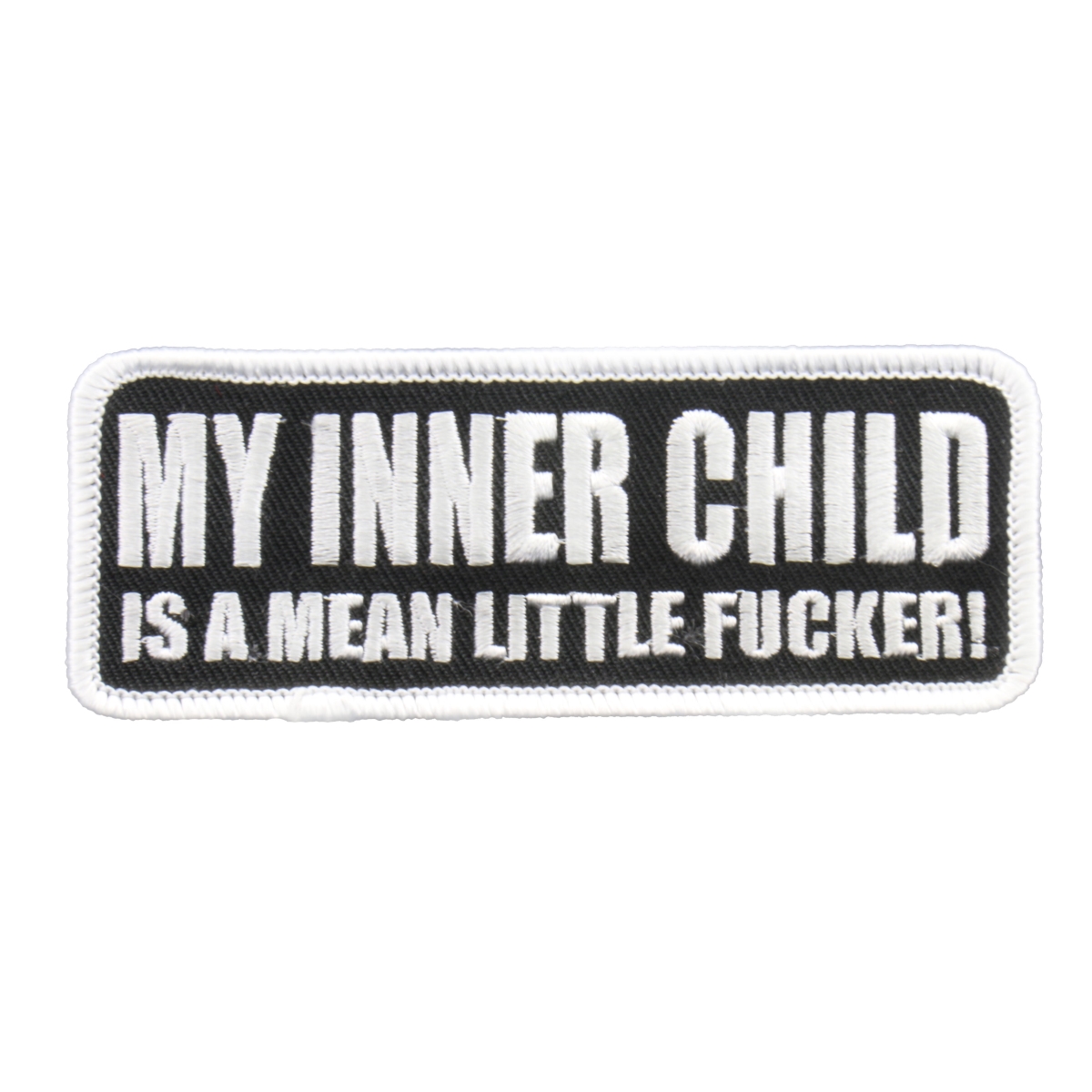 PPL9247 4 x 2 in. My Inner Child Patch - Black & White