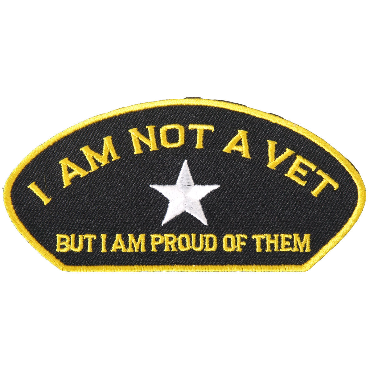 PPL9319 4 x 2 in. Not A Vet Patch - Multi Color