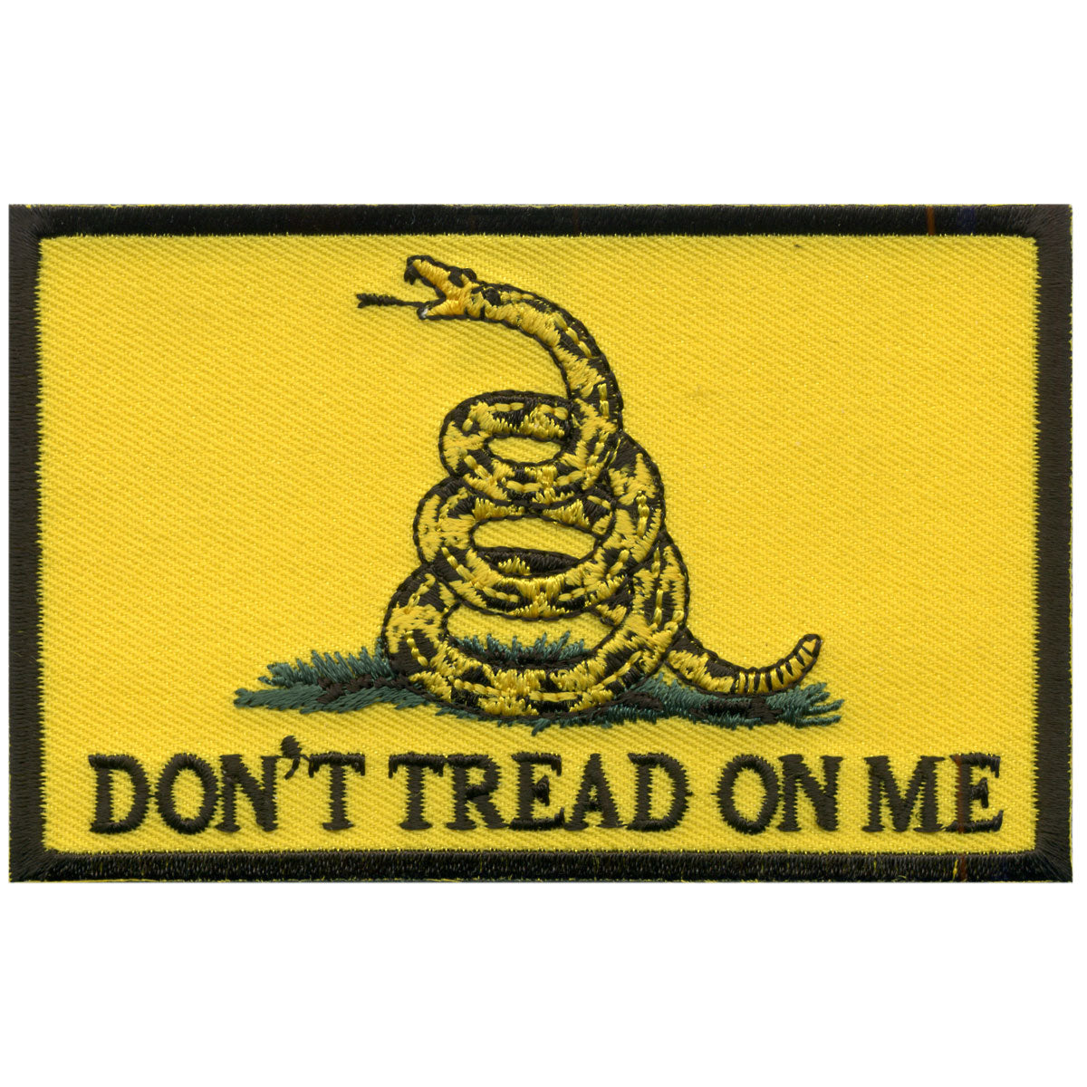 PPV1002 4 x 2.5 in. Dont Tread on Me Hook Back Patch - Multi Color