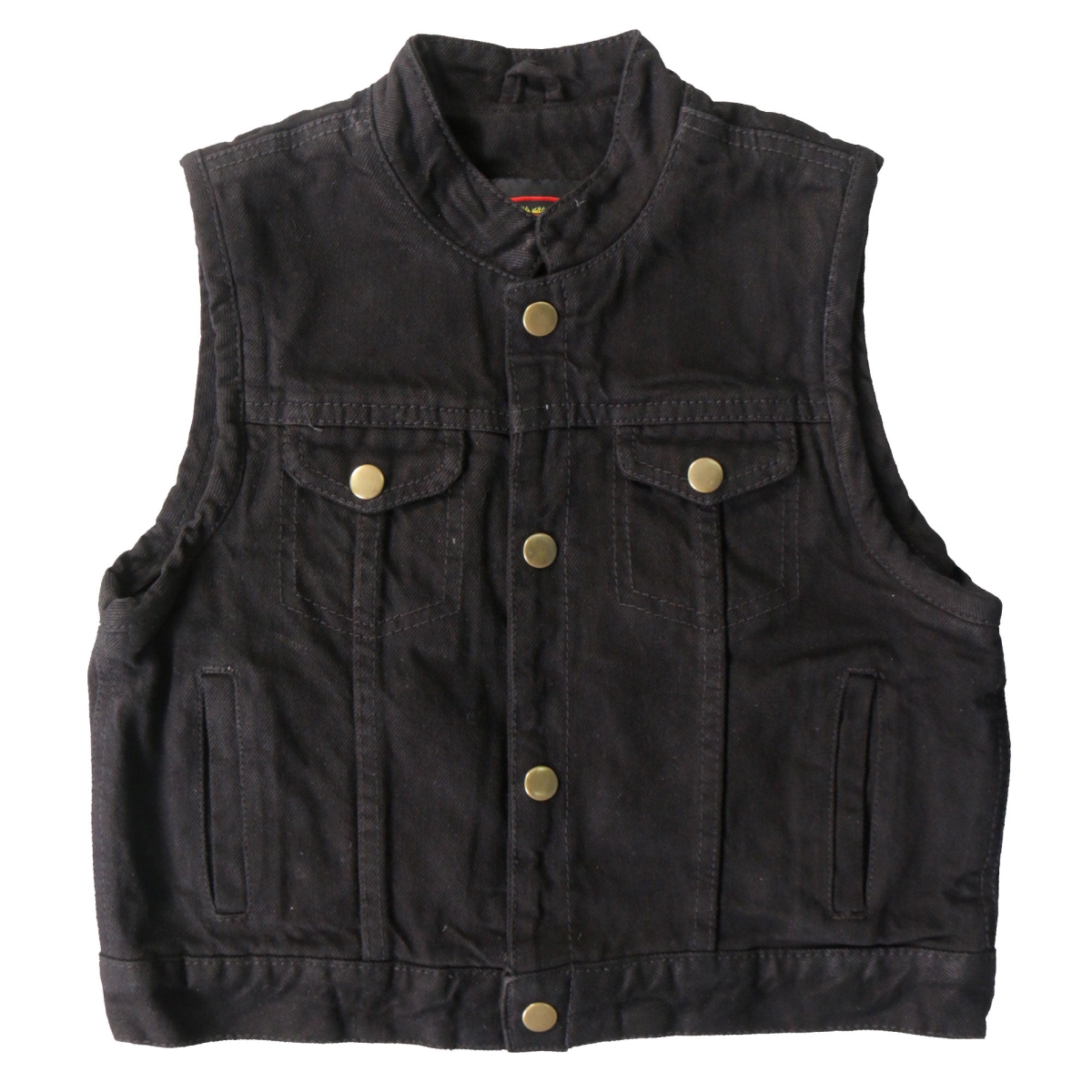 VSK1004 Kids Toddler Denim Vest - Black - Small