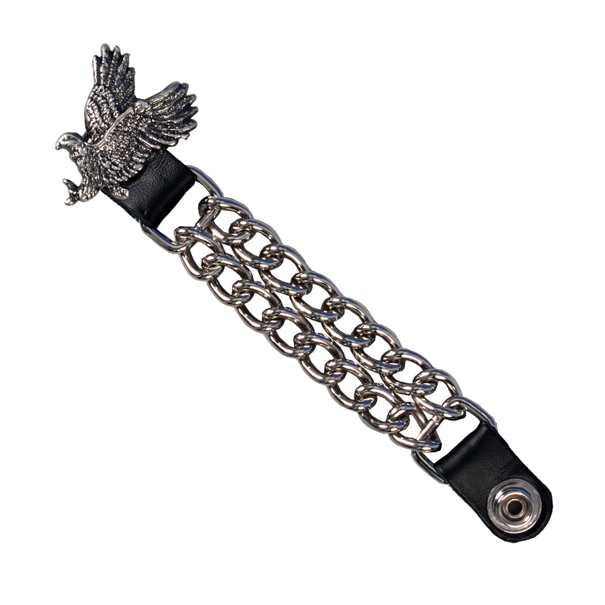 VXC1004 4 in. Flying Eagle Chain Vest Extender - Silver