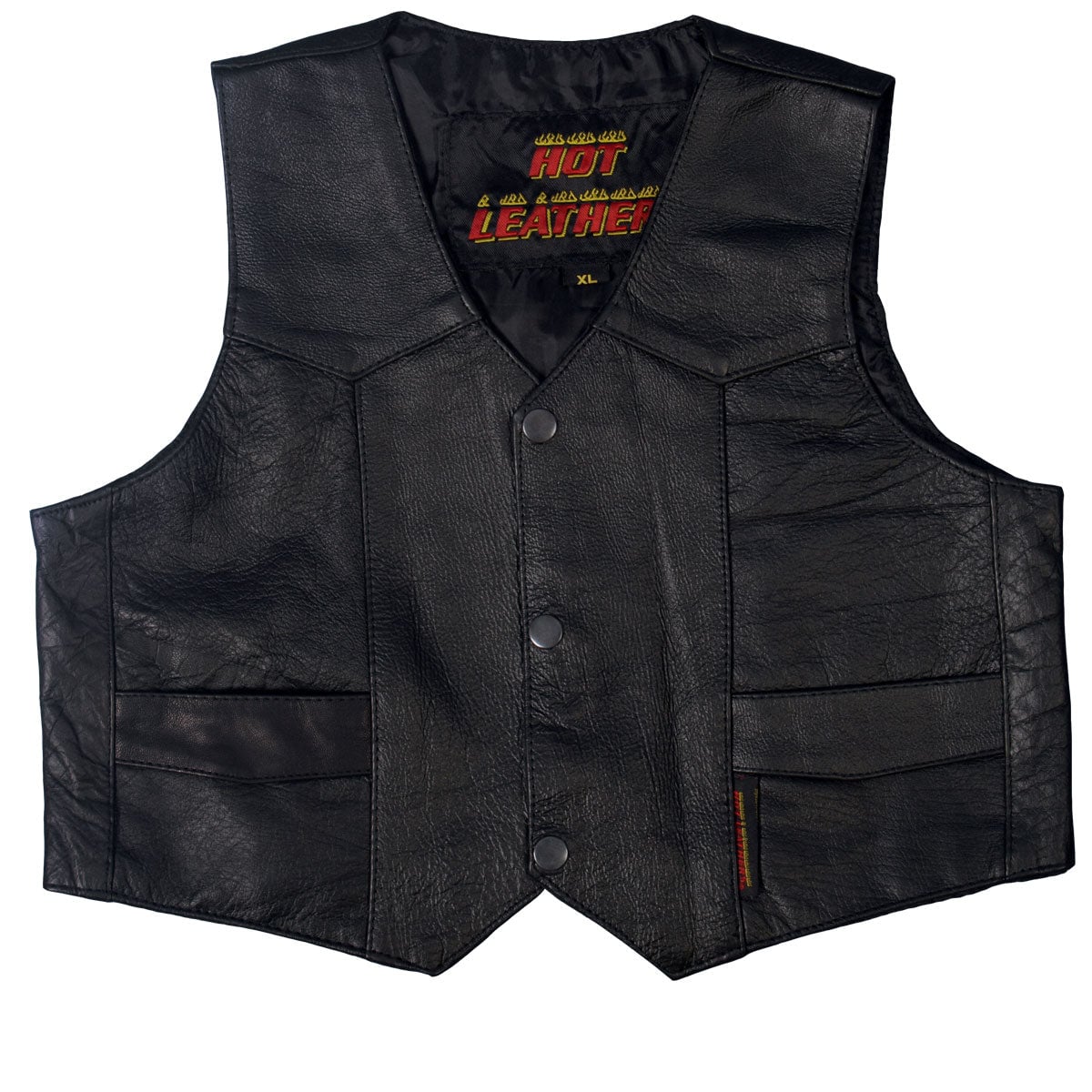 vsk1002 Classic Toddler Biker Vest - Black - Small