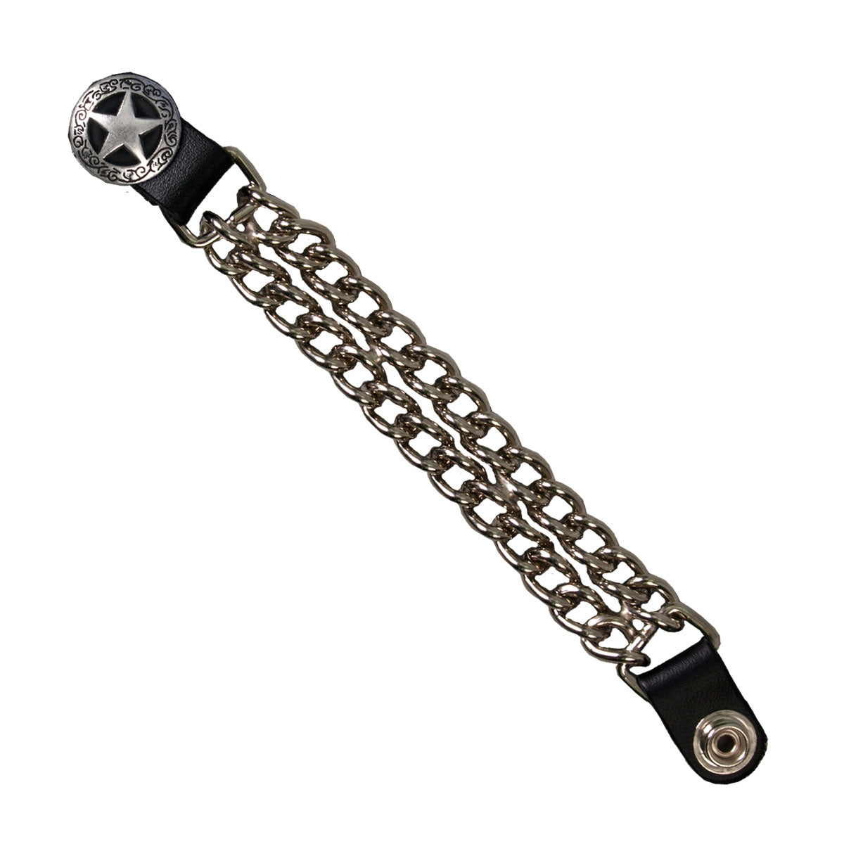 VXC1001 4 in. Western Star Chain Vest Extender - Silver