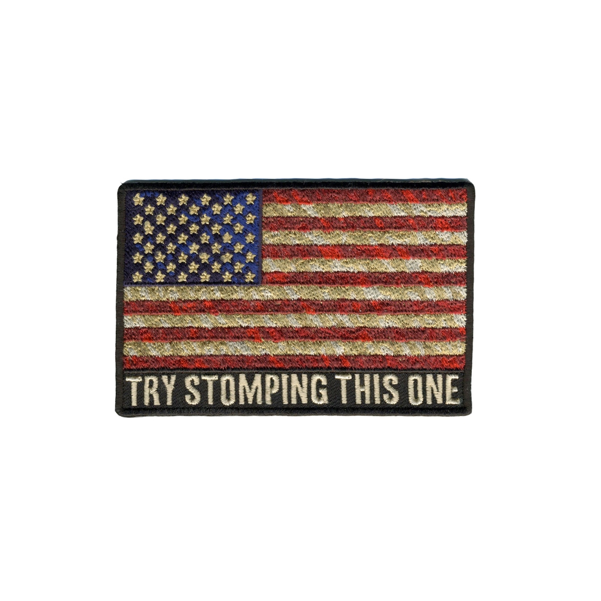 PPA8880 4 x 3 in. Try Stomping This One Patch - Multi Color