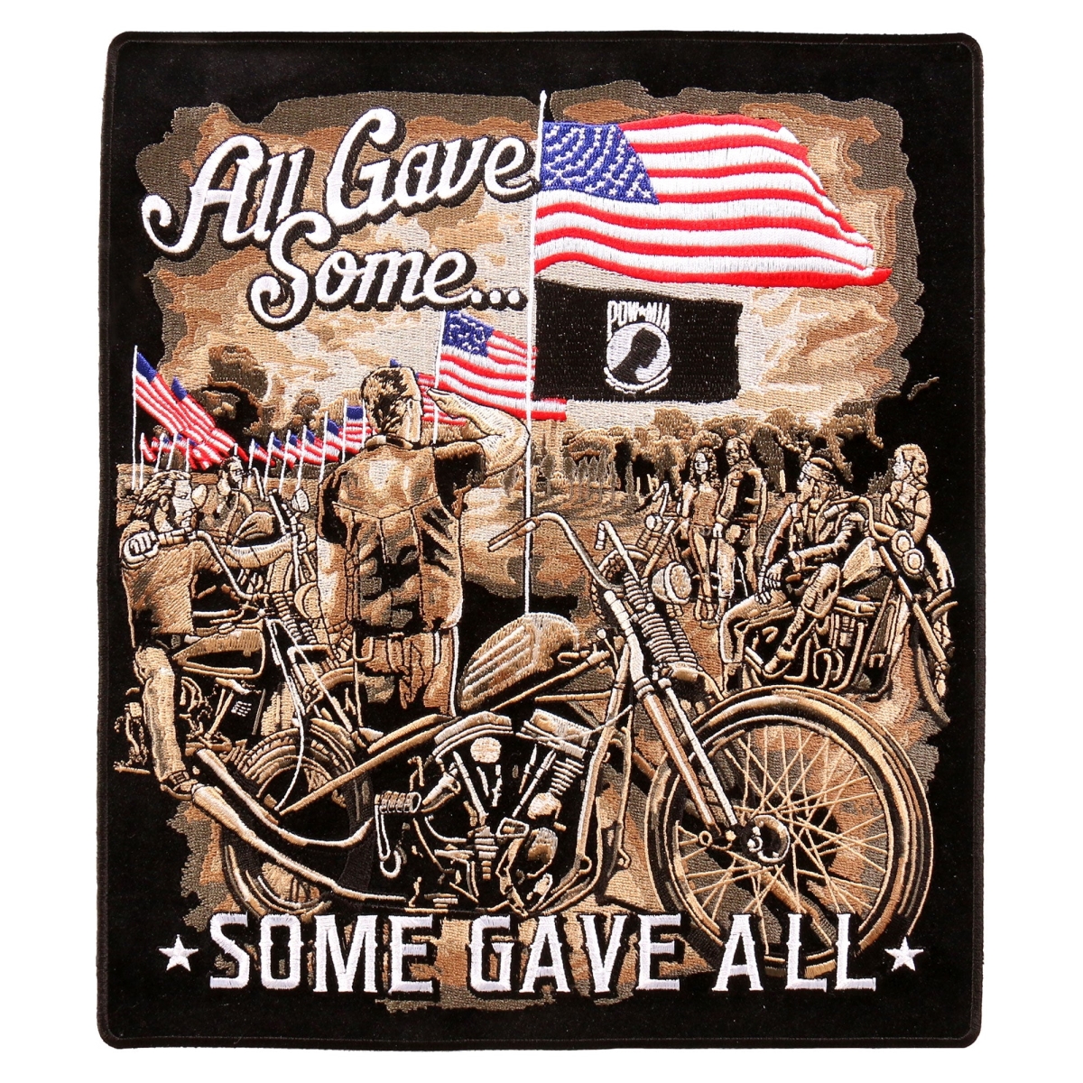 PPA9669 10 x 11 in. All Gave Some Memorial Patch - Multi Color