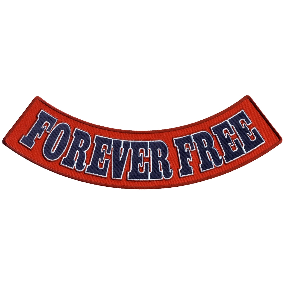 PPM5189 12 x 3 in. Forever Free Bottom Rocker Patch - Multi Color