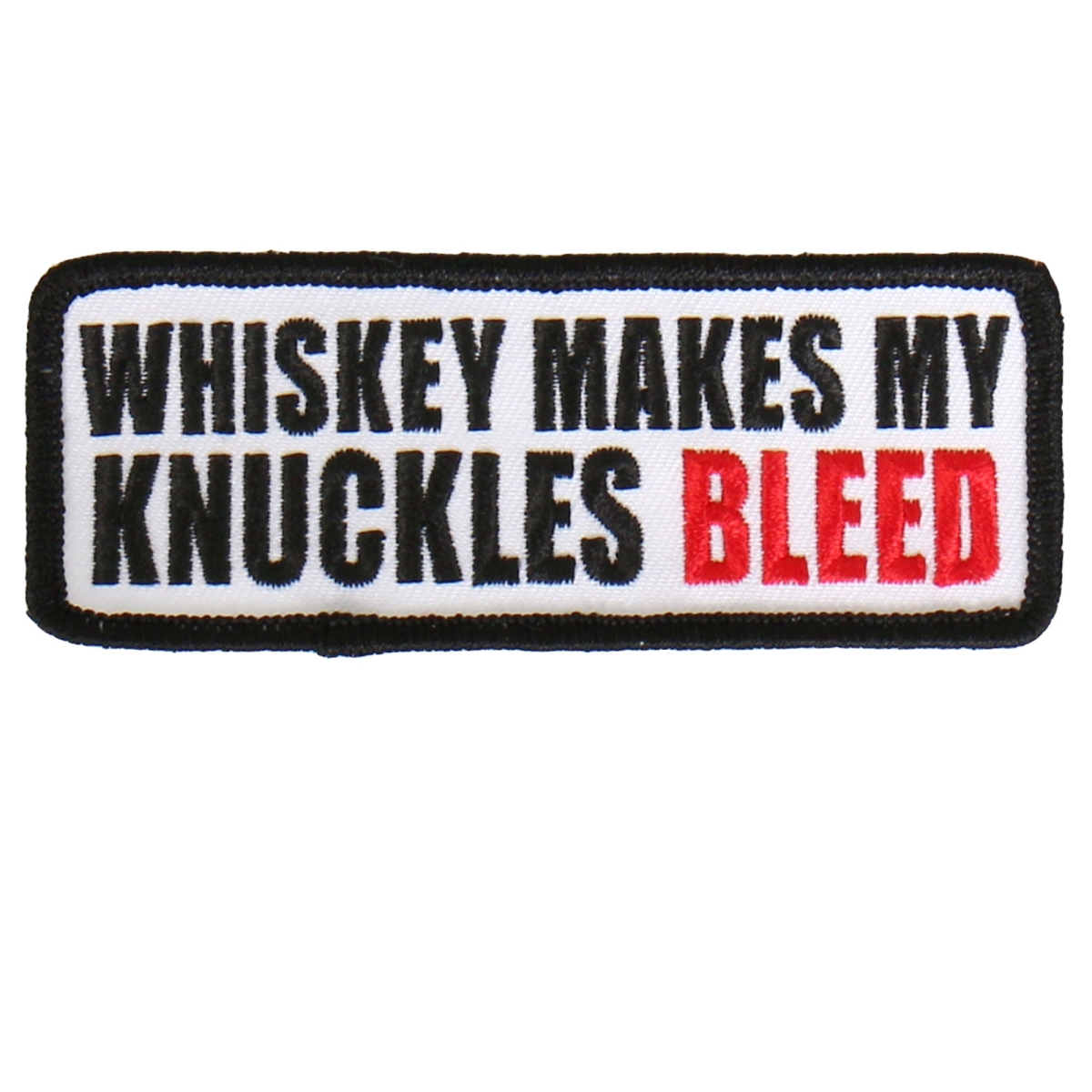 PPL9475 4 x 2 in. Whiskey Makes Patch - Multi Color