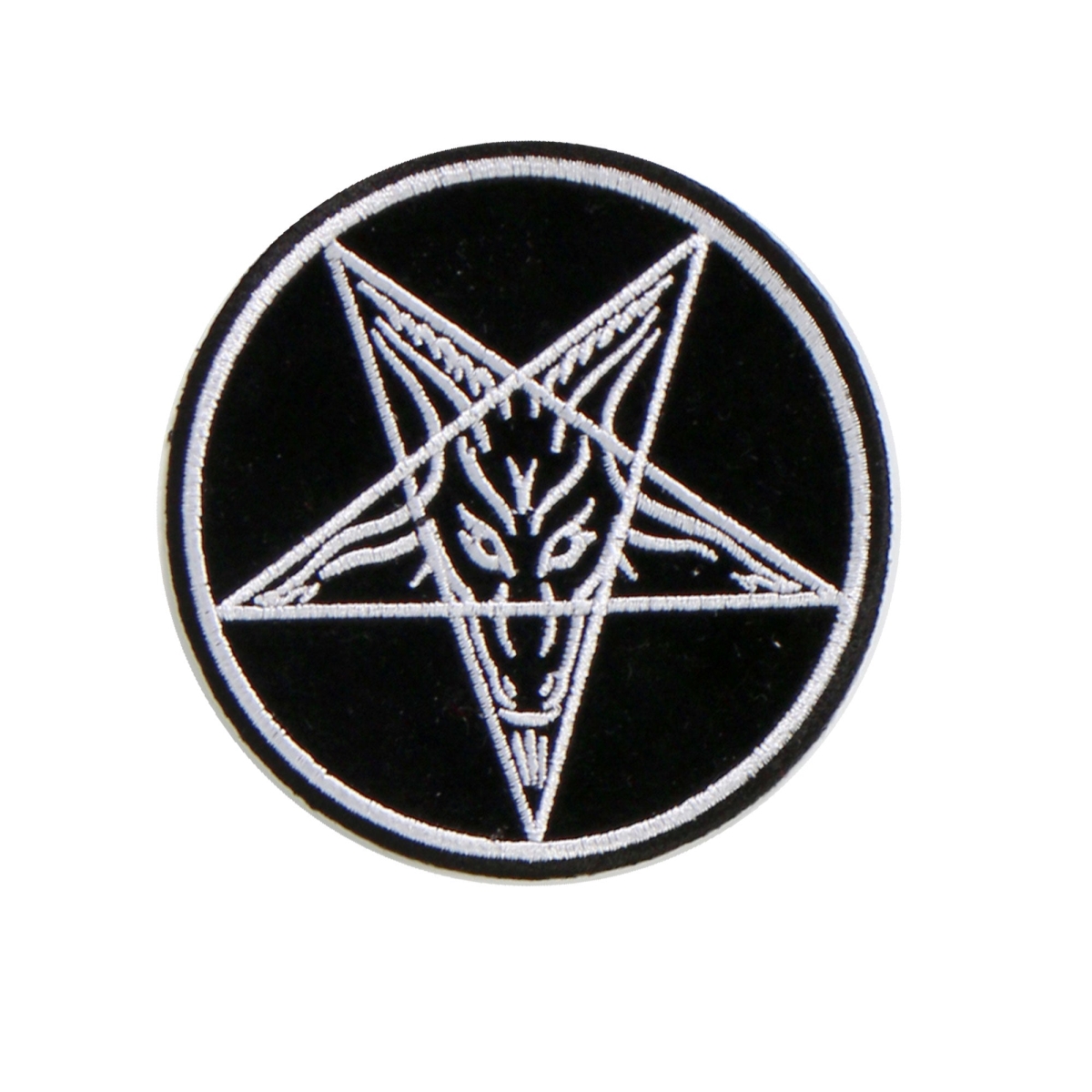 PPL9481 4 x 4 in. Pentagram Goat Embroidered Patch - Multi Color