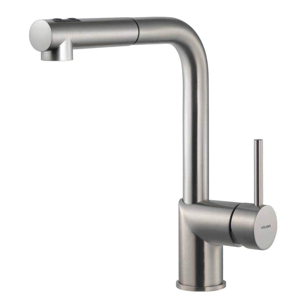 Picture of Houzer VITPO-664-BN 12.13 in. Vitale Pull Down Kitchen Faucet with CeraDox Technology&#44; Brushed Nickel