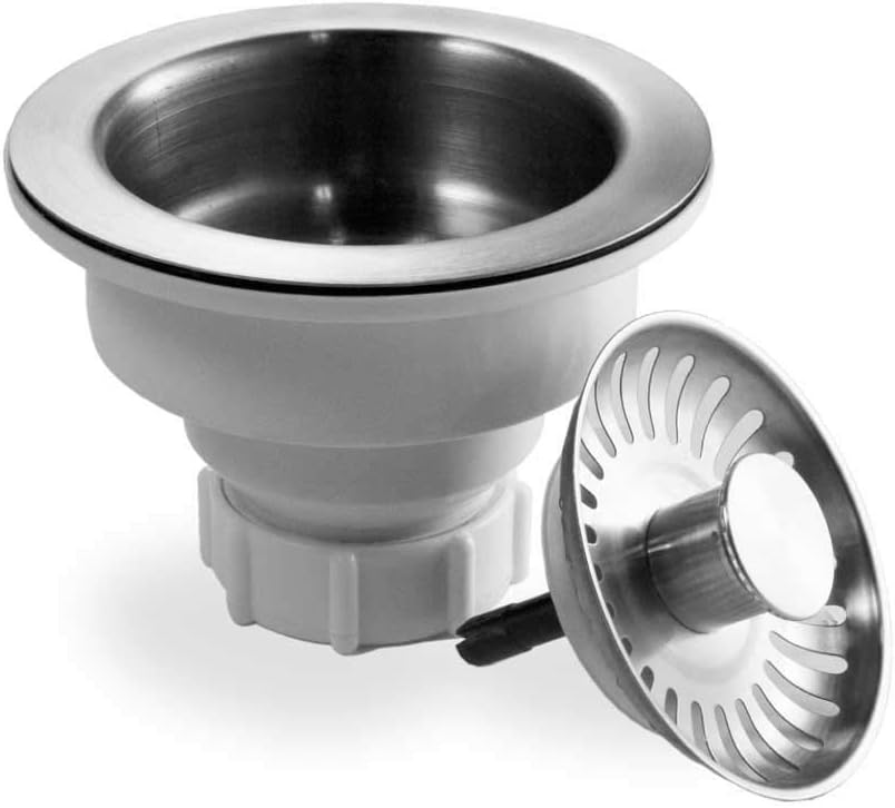 Picture of Houzer 190-9400 3.5 in. Pop-Up Basket Strainer, Stainless Steel