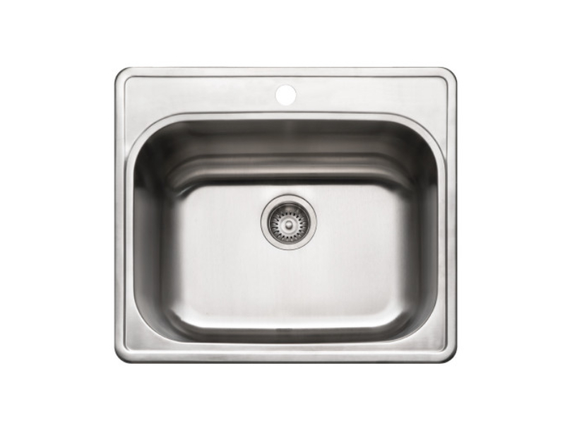 Picture of Houzer LTS-2522-1-5 25 in. Laundry Drop-in Top Mount 1-hole Single Bowl Sink&#44; Stainless Steel - Pack of 5