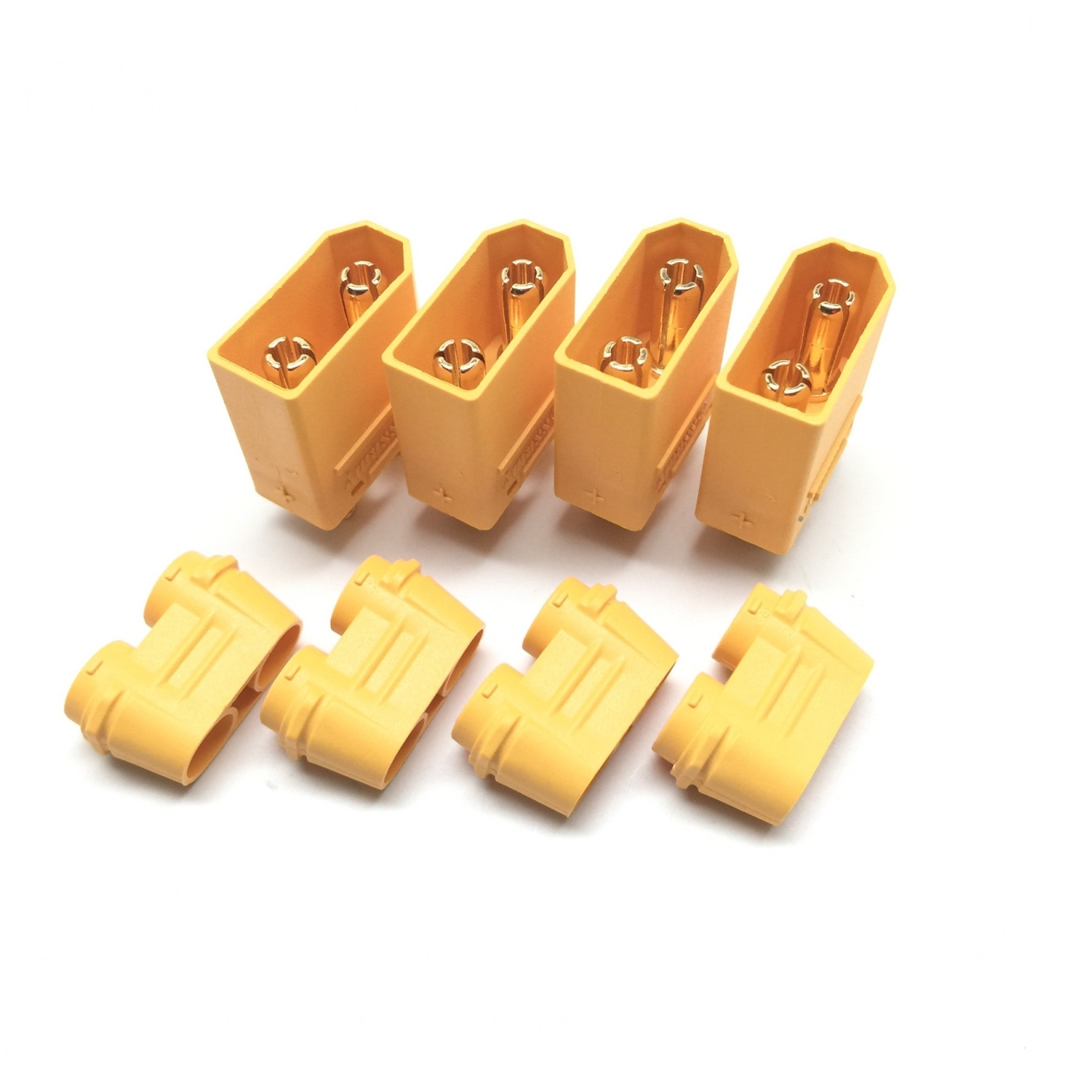 4 Male XT90 Connectors