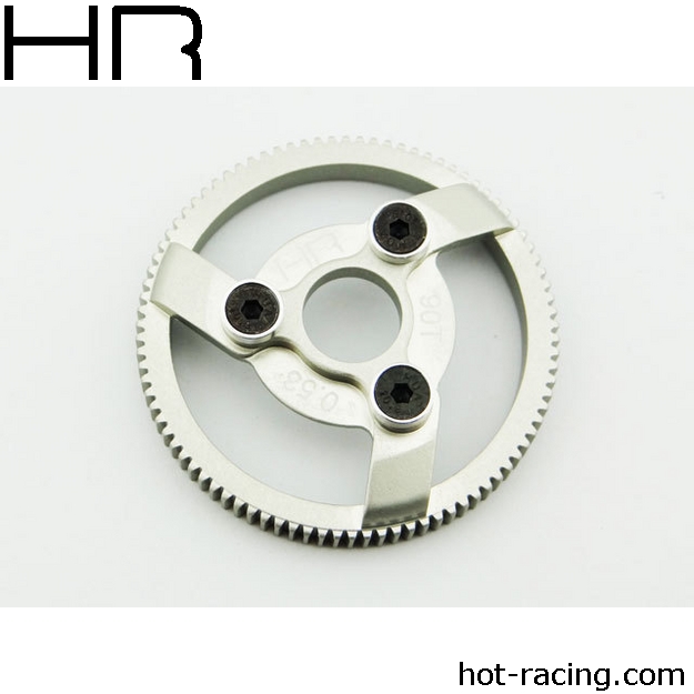 HRATE890H Hard Anodized 90 Tooth 48 Pitch Aluminum Spur Gear