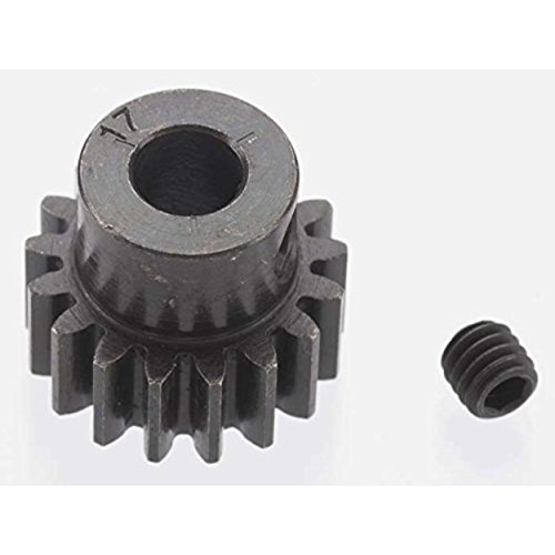 Extra Hard 17 Tooth Blackened Steel 32 Pitch Pinion - 5 mm